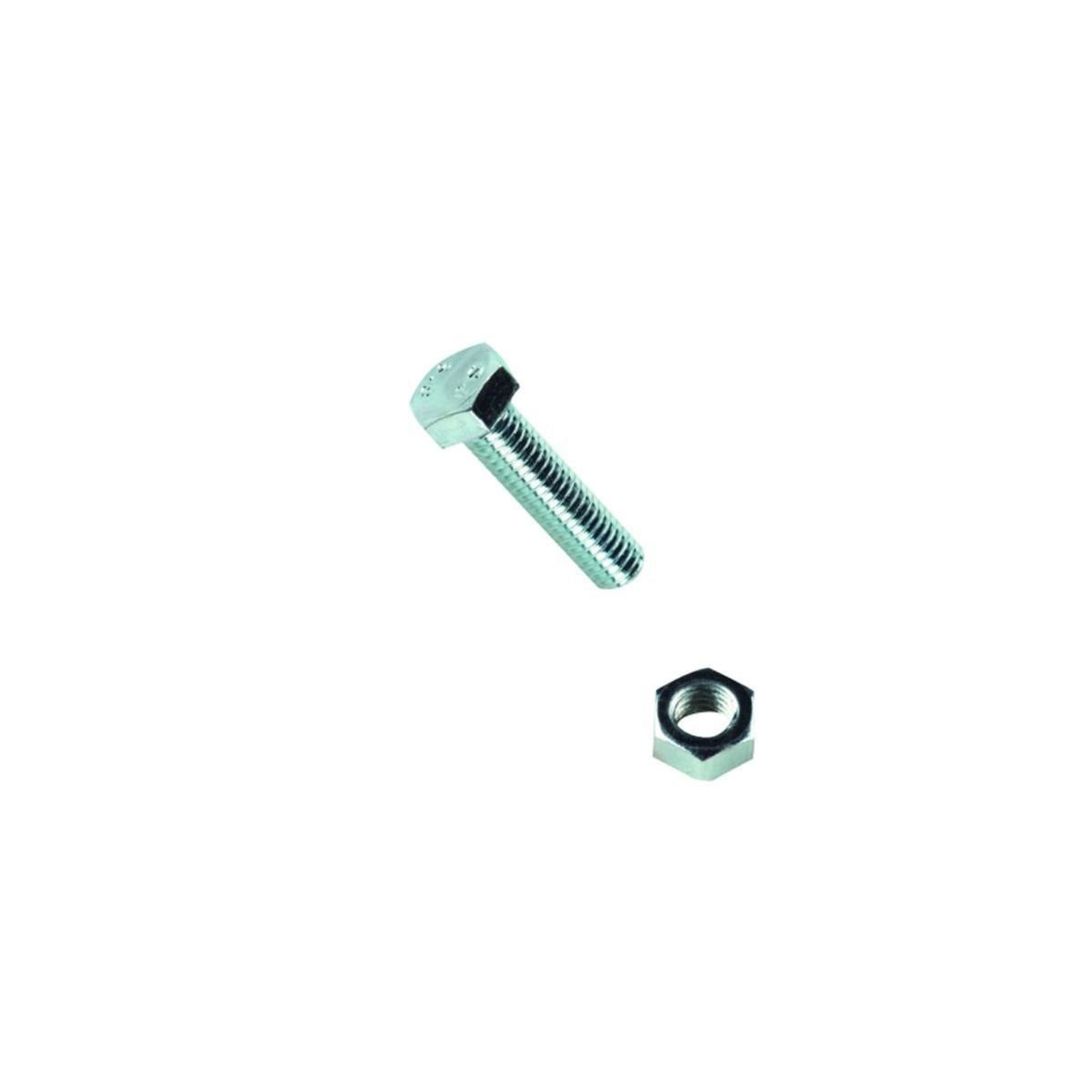 Acciaio Inox 304 Grado 5.8 Bulloni Testa Esagonale Con Flangia QUARKZMAN - 10 Pezzi 5/16-18 X 1-1/4", Acciaio Inox 304 Bulloni Industriali 304 - 6