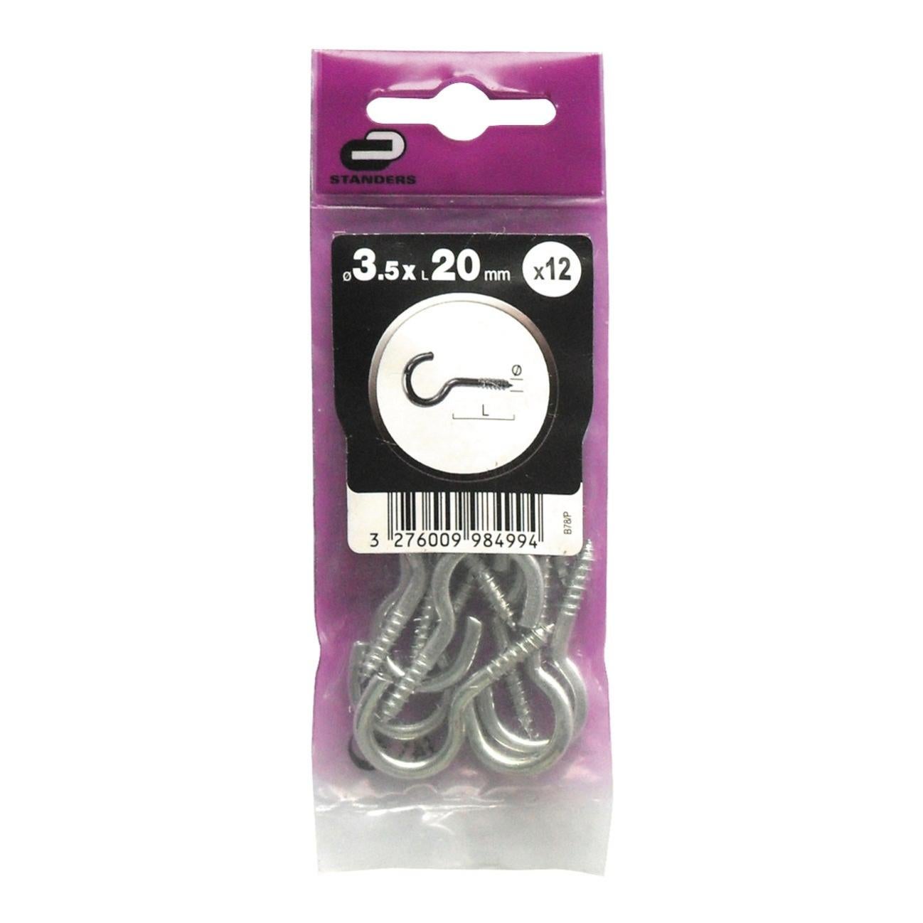 Viti A Occhiello Zincate Per Piante Da Giardino 50mm 75mm 100mm - Confezione Multipla