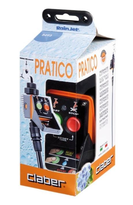 Claber Aquauno Logica – Programmatore Per Rubinetto 1 Via + Raccordo Automatico, 15 Programmi E Batteria 9V