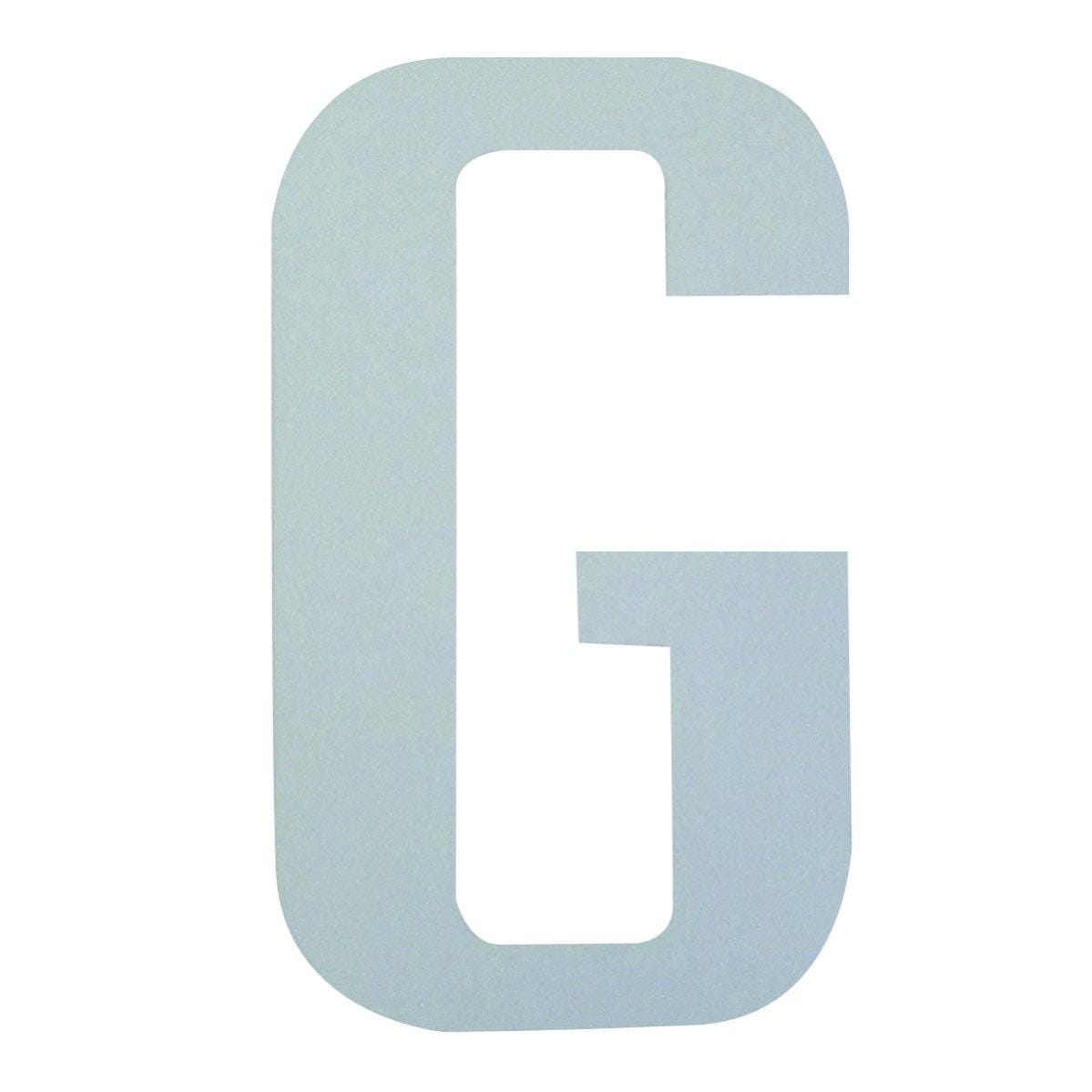 Lettera G adesivo, 7.5 x 5 cm