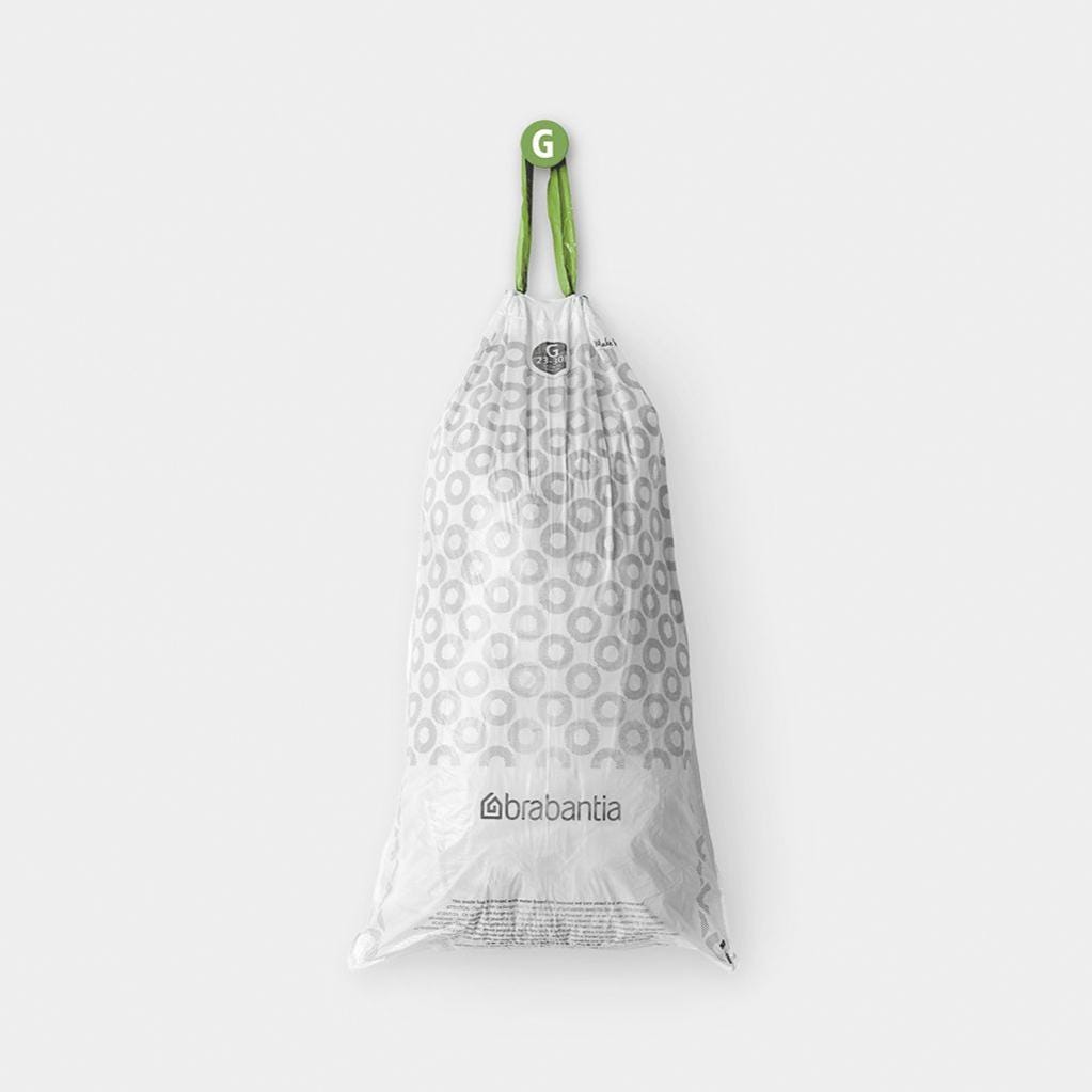 Sacchi spazzatura Brabantia PerfectFit Bags G, 23-30L L 42.5 x H 75 cm 30 L  bianco 20 pezzi