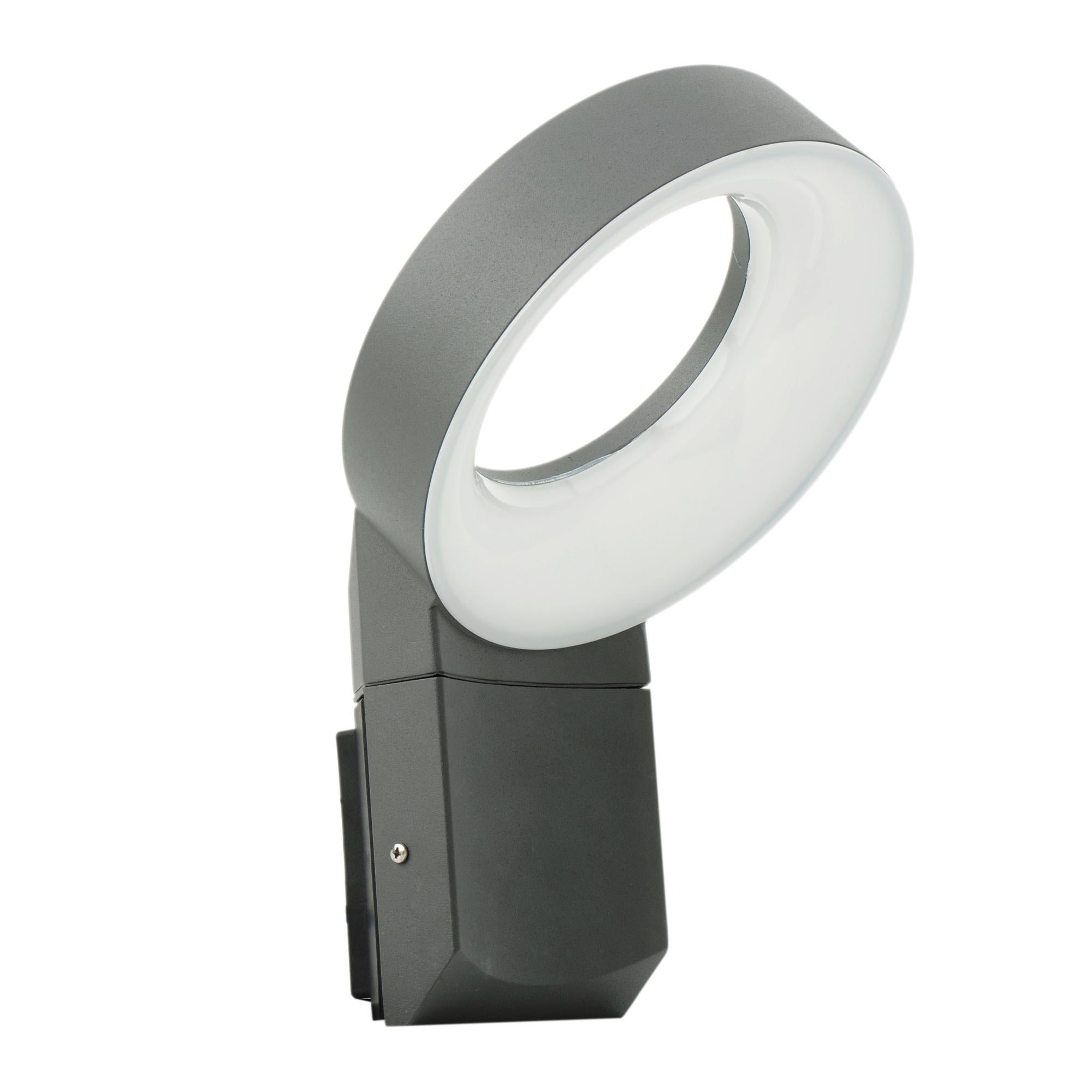 Applique Lima LED in alluminio, grigio, 14W 1100LM IP54 INSPIRE | Leroy ...