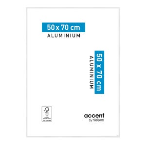 Cornice Accent bianco per foto da 70x100 cm
