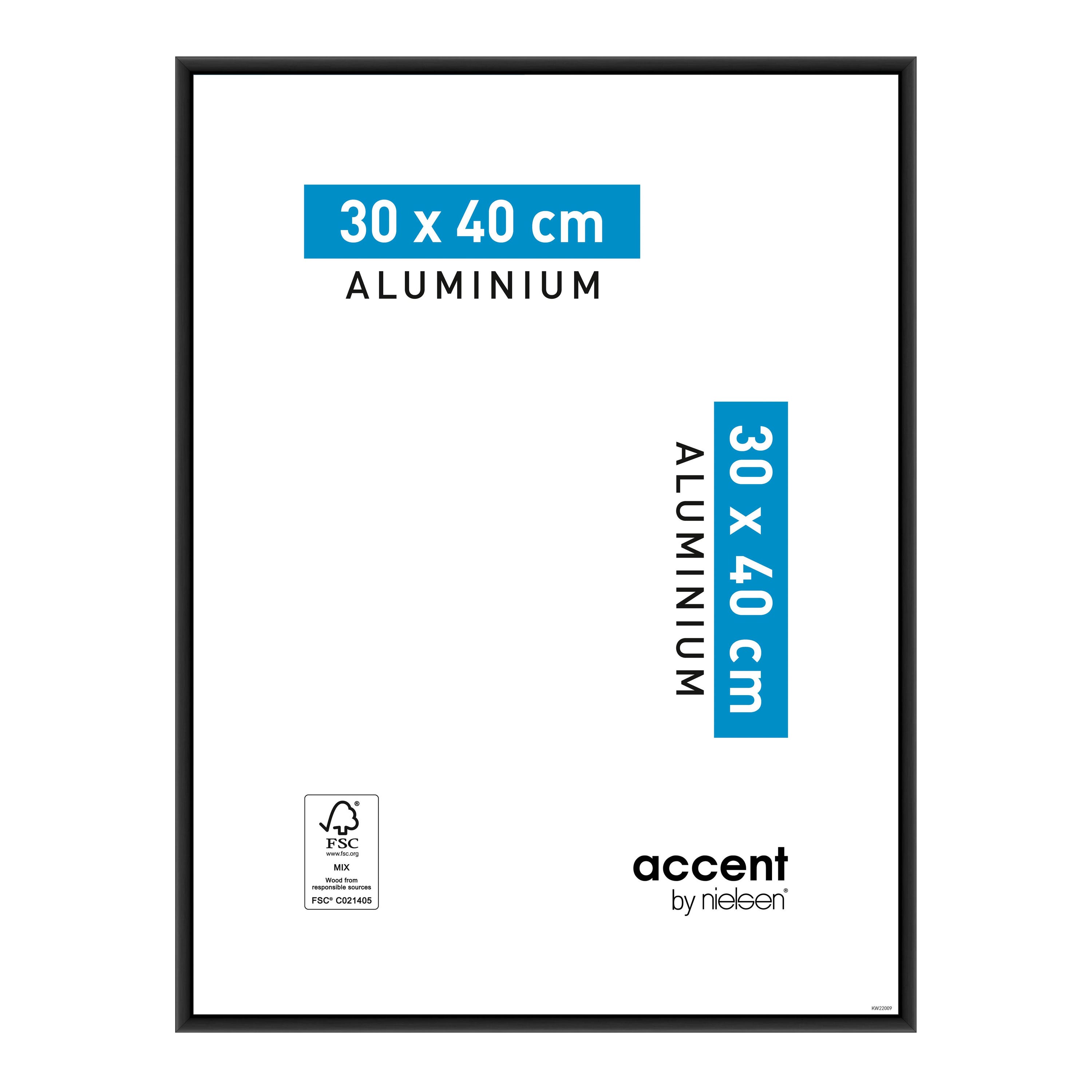 Cornice Accent nero per foto da 30x40 cm