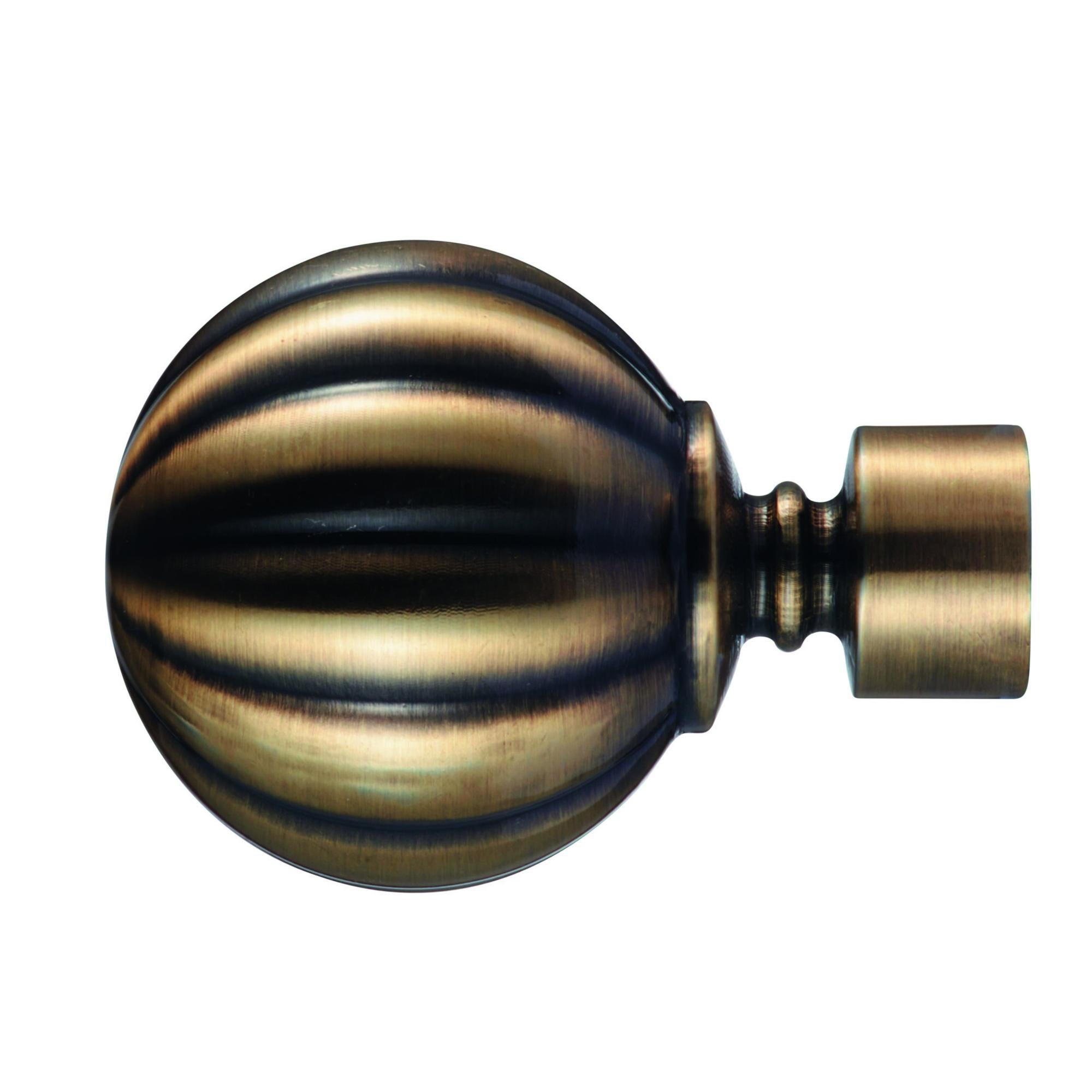 Topper Per Palo Bandiera – Sfera Oro Alluminio 3" Con Stelo 1/2-13 (Generico)