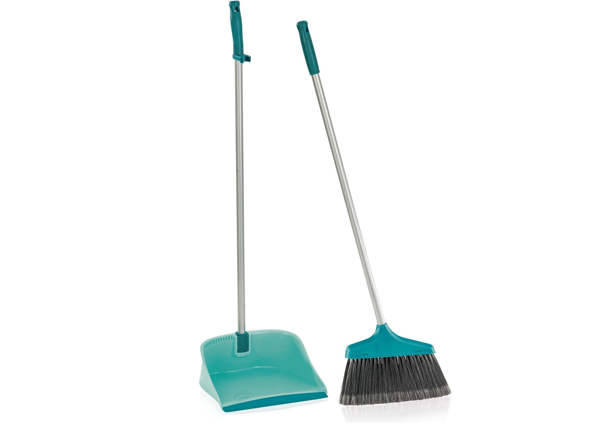 Set Scopino E Paletta In Plastica - 2 In 1 Con Setole Morbide Per Pavimenti (Vari Colori)