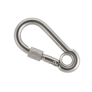 Moschettone girevole in acciaio inox A4 mm.21