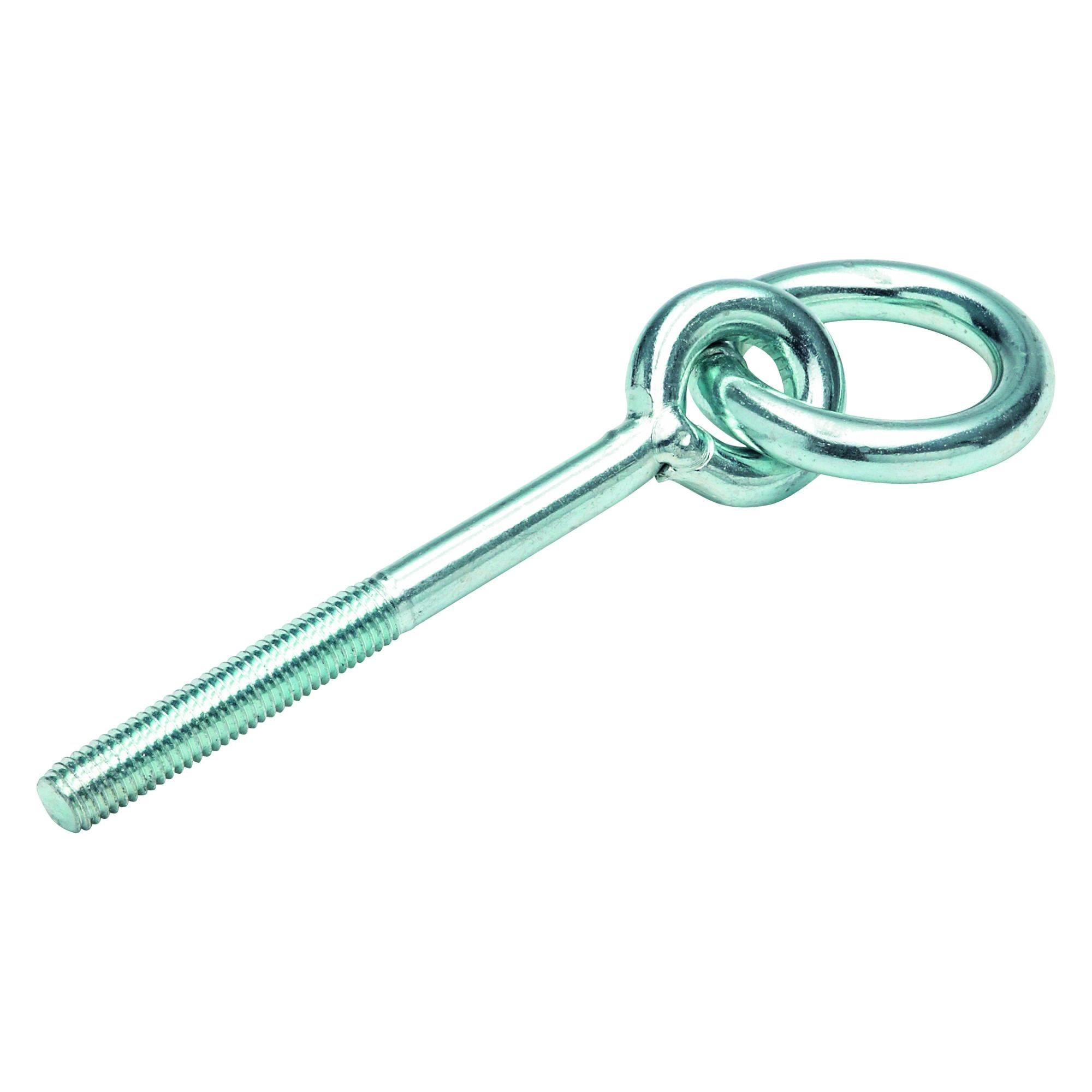 6 Viti Ad Anello M8 X 30 Mm Acciaio Inox 304 - Con Dadi E Rondelle Per Sospensione E Fissaggio