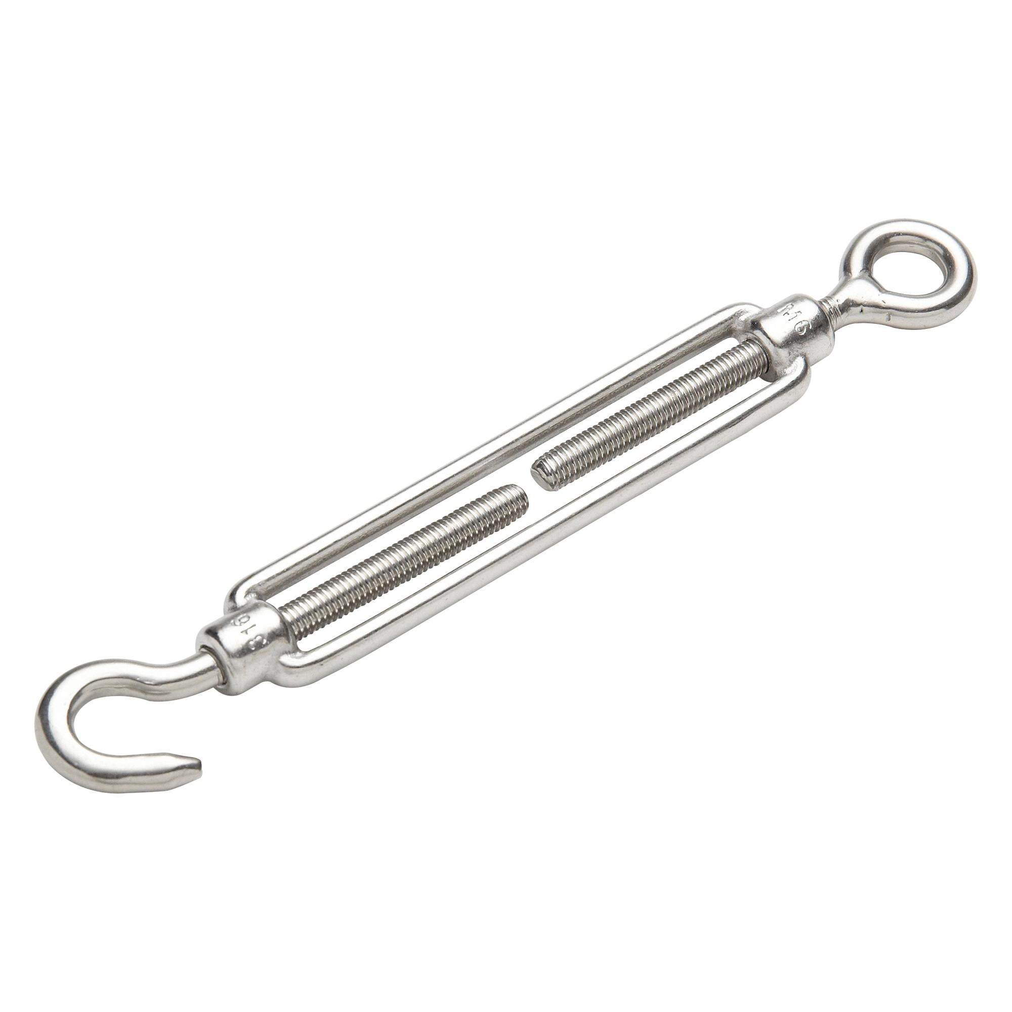 Fibbia Senza Marca Per Corde Fibbia Occhio/mascella Per Cavo D'acciaio - Misura Presa 1/2" X 12" (GTBEJ500X12-01) Connettore Cavo