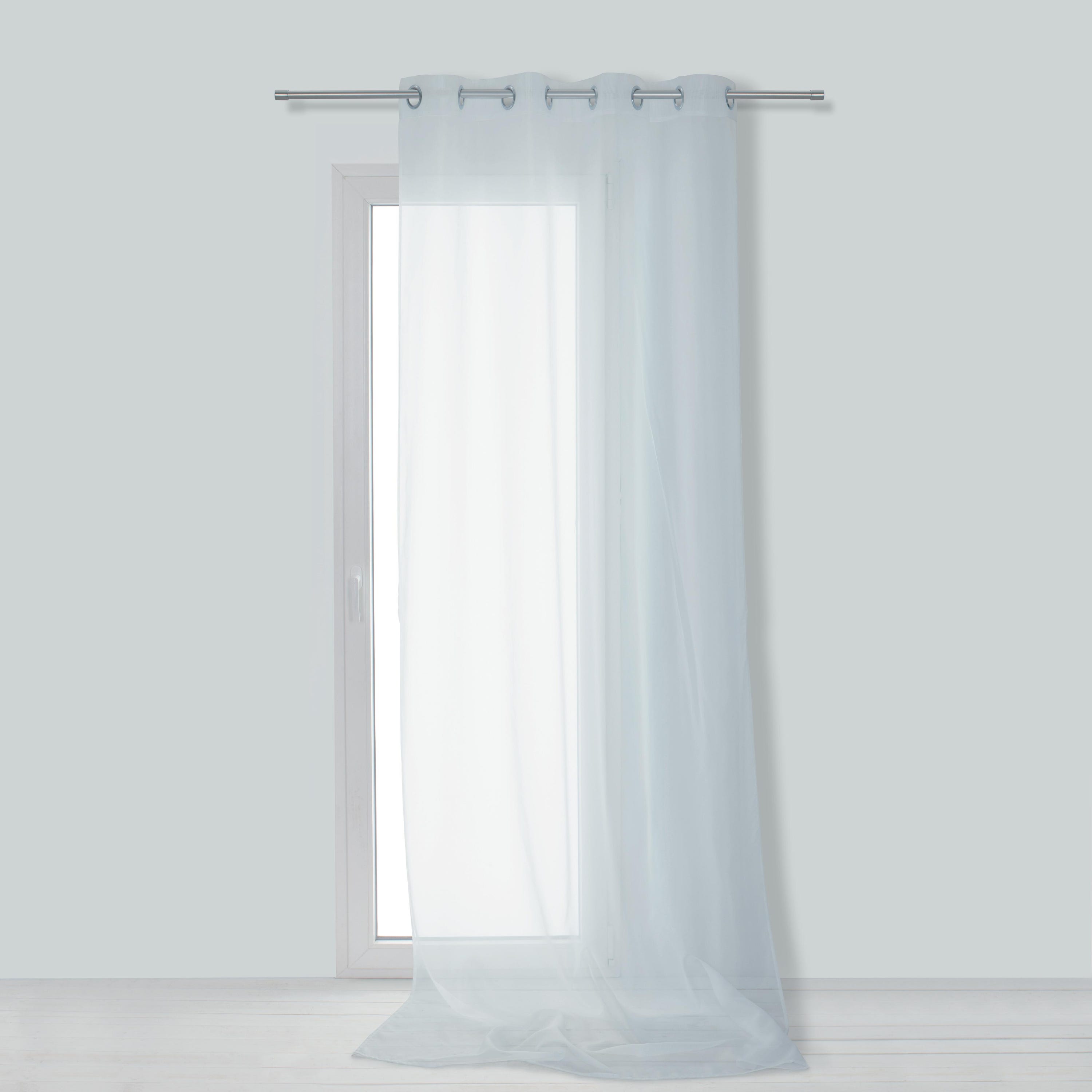 Tenda INSPIRE Pharell bianco fettuccia con passanti nascosti 140 x 280 cm