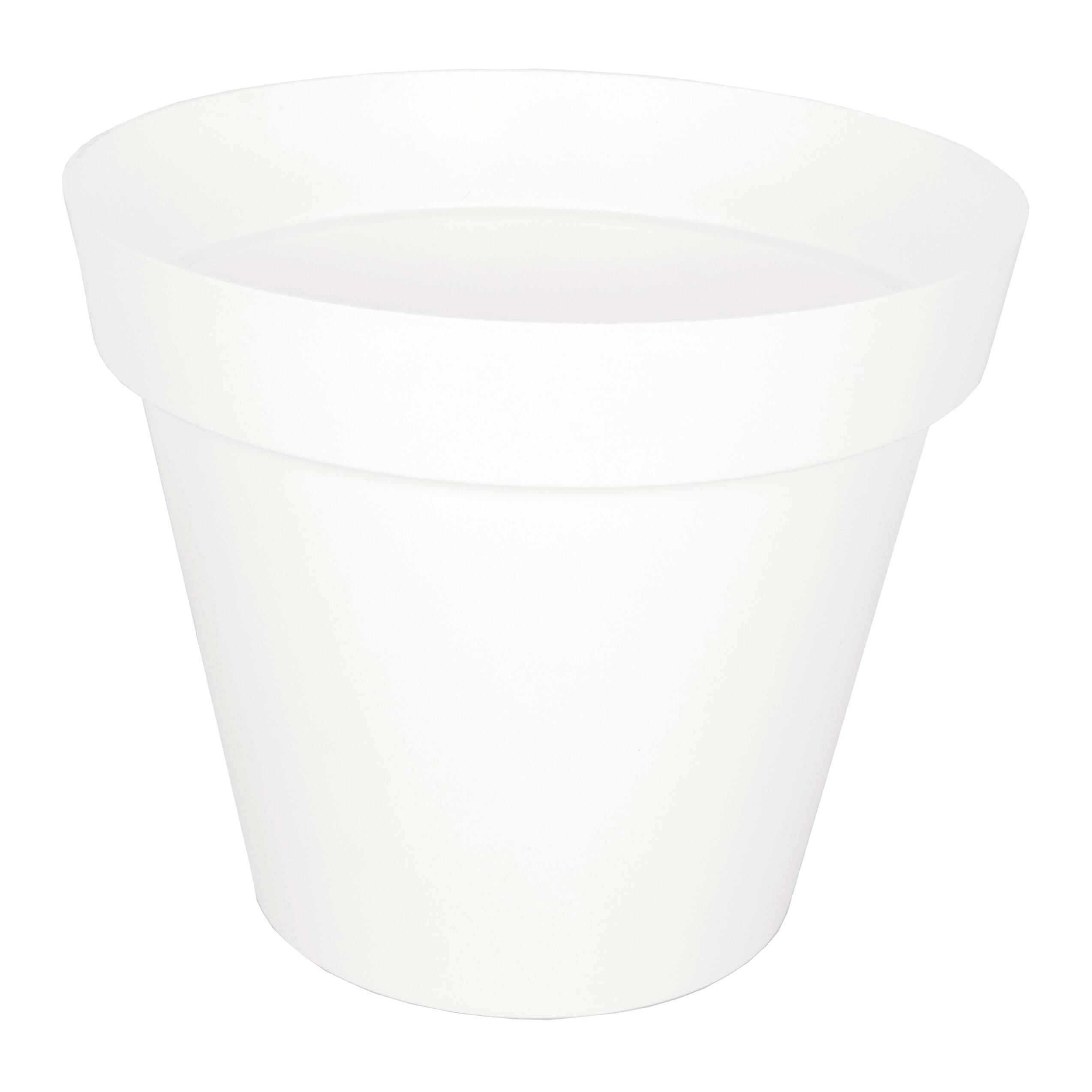 Vaso per piante e fiori Capri ARTEVASI in polipropilene bianco H 41.2 cm Ø 50  cm