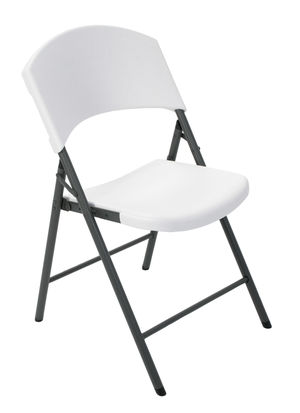 Set 10 sedie pieghevoli - Bolero - per uso interno ed esterno - acciaio e  polipropilene bianco - GD387