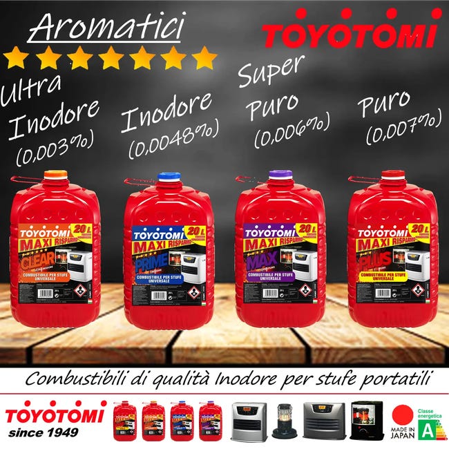 Combustibile liquido per stufe TOYOTUBE - Toyotomi