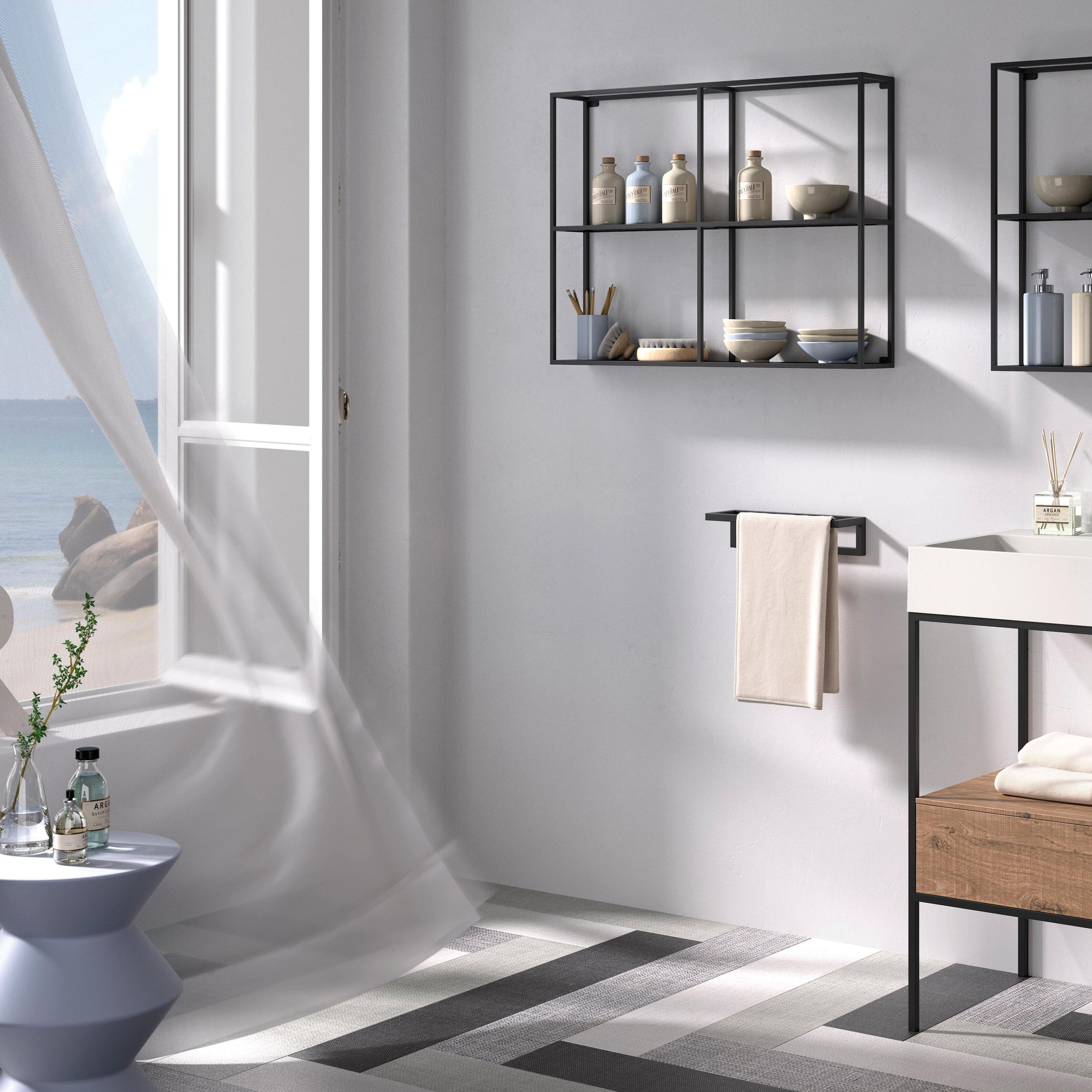 Mensola bagno in vetro 60cm: Accessori bagno Online Offerte