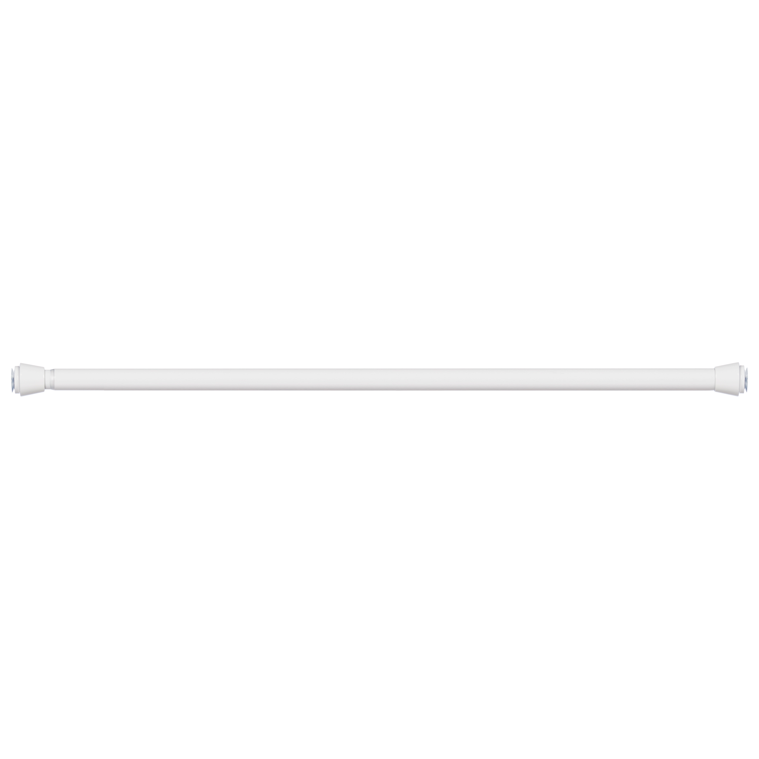 Kit bastone per tenda a pressione estensibile da 90 a 140 cm Yuko in  acciaio bianco Ø 28 mm INSPIRE