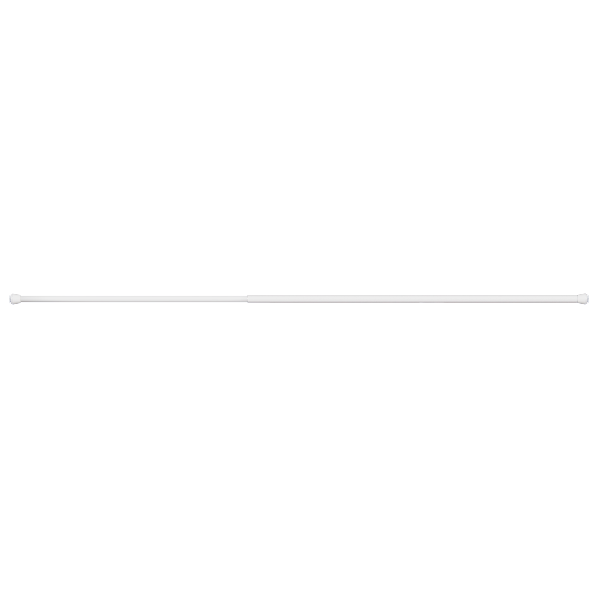 Asta Per Tenda Doppia 19 Mm Cromo Opaco - Lunghezza 240 Cm, Kit Completo Con Supporti E Terminali