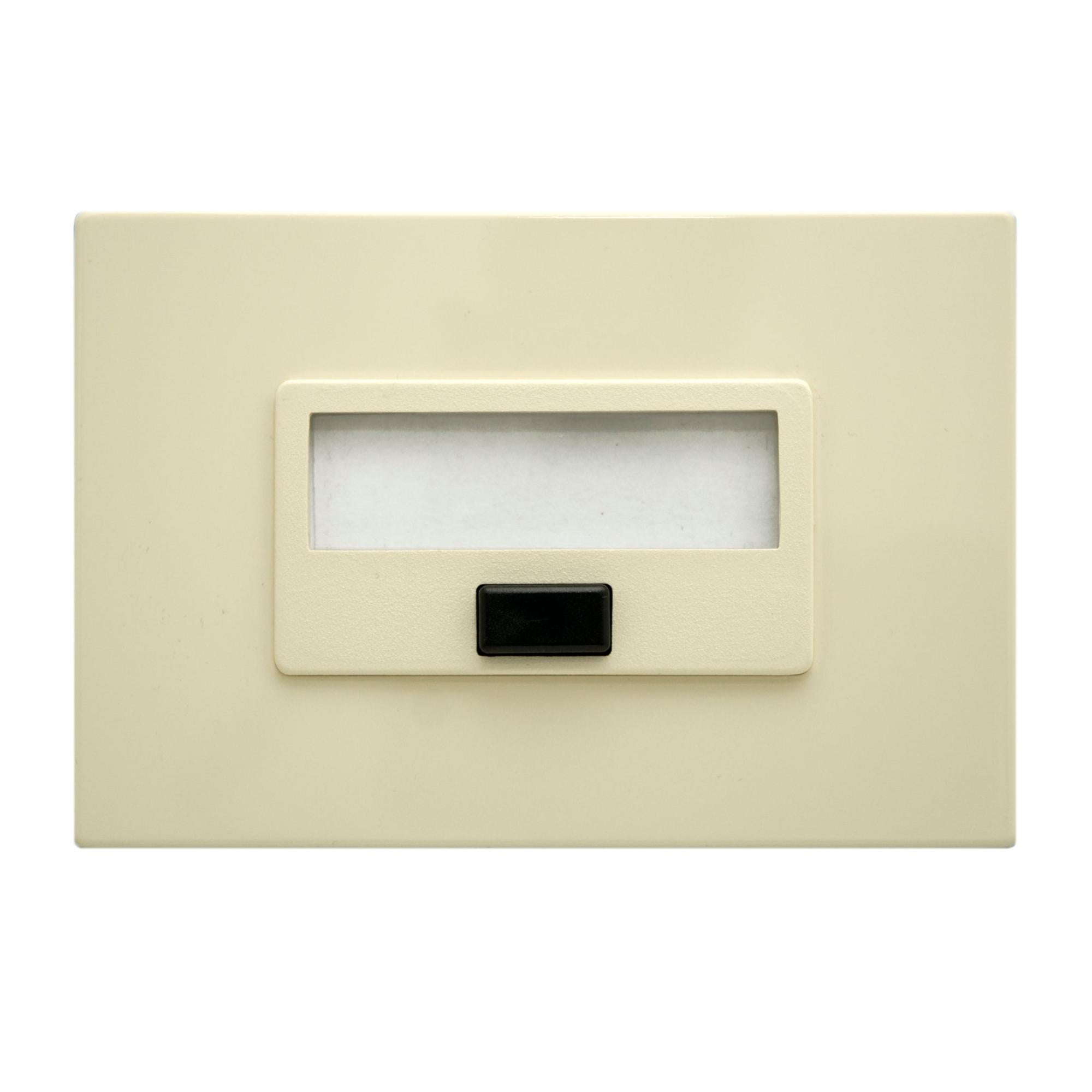 Pulsante Per Campanello Con Targa Portanome Avorio-bronzo - Foto 5