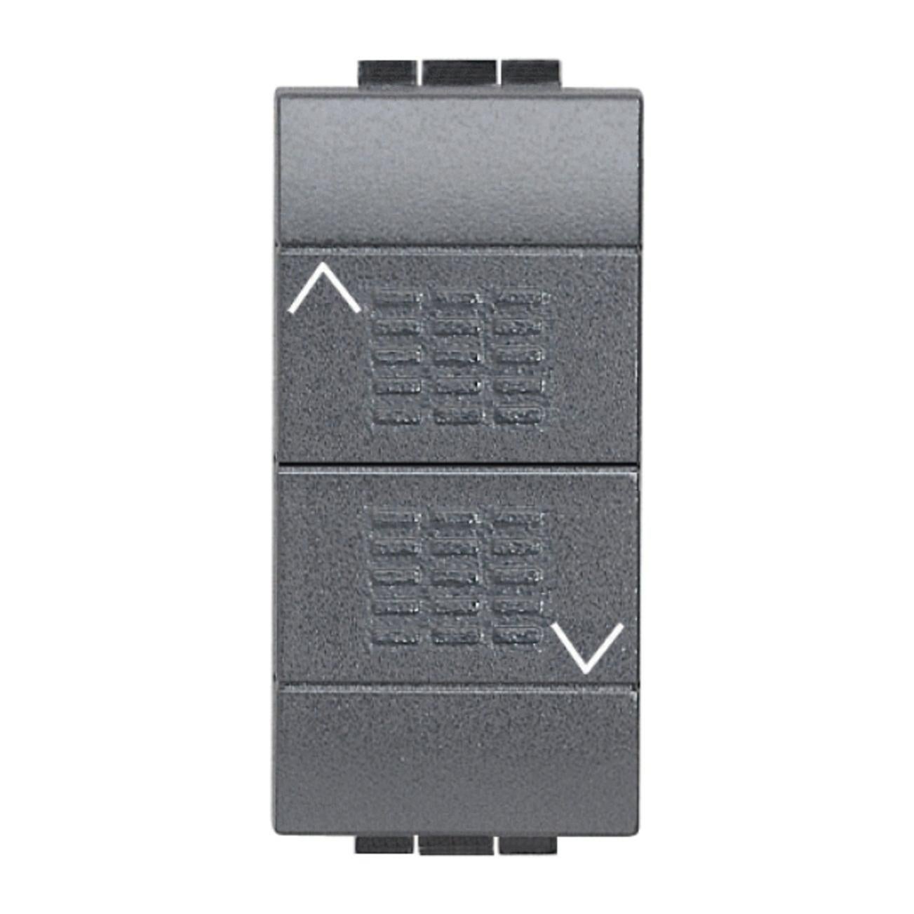 Modulo deviatore serie Space, nero, 16A, compatibile con serie BTicino