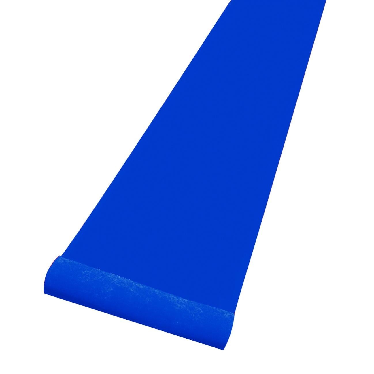 Passatoia Tufting Tessuto Piatto Blu Tinta Unita Natalizio H 1 M 