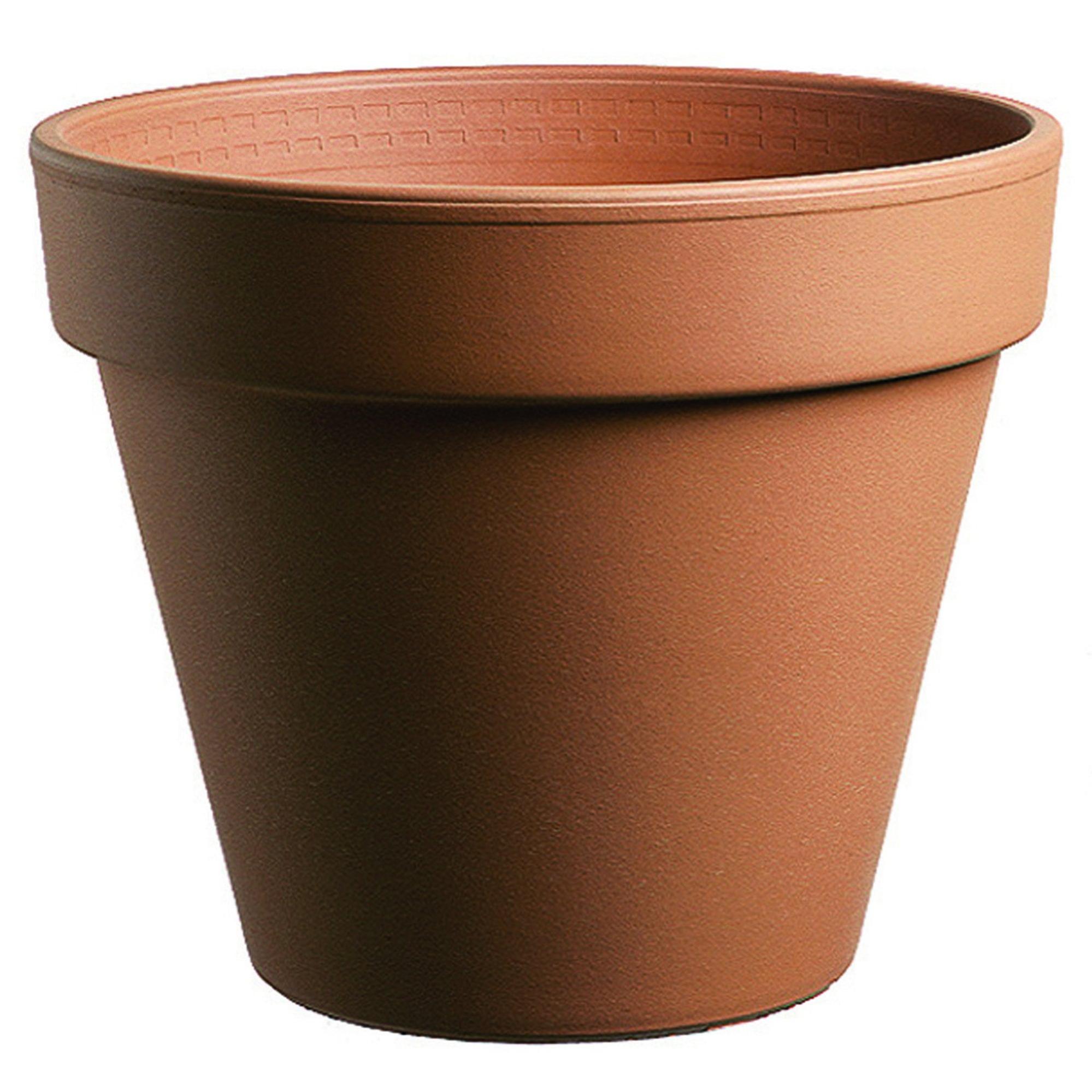 Vaso Palladio in terracotta colore grigio H 21.5 cm, 25 cm | Leroy Merlin