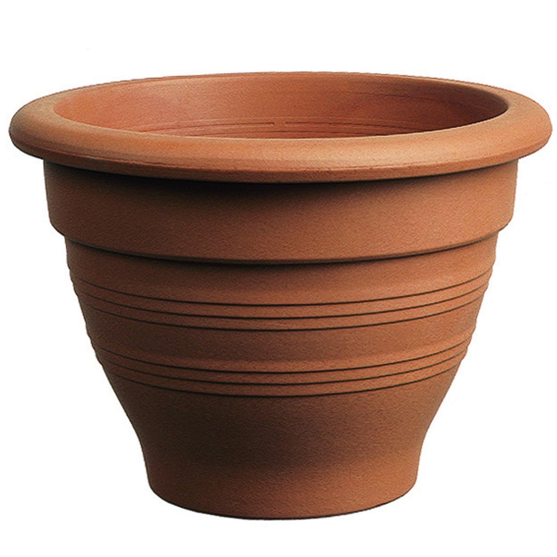 Vaso Rettangolare Per Piante Extra Large 60 Cm - Plastica Resistente, Colore Terracotta, Capacità 26 Litri, Con Fori Di Drenaggio - 2