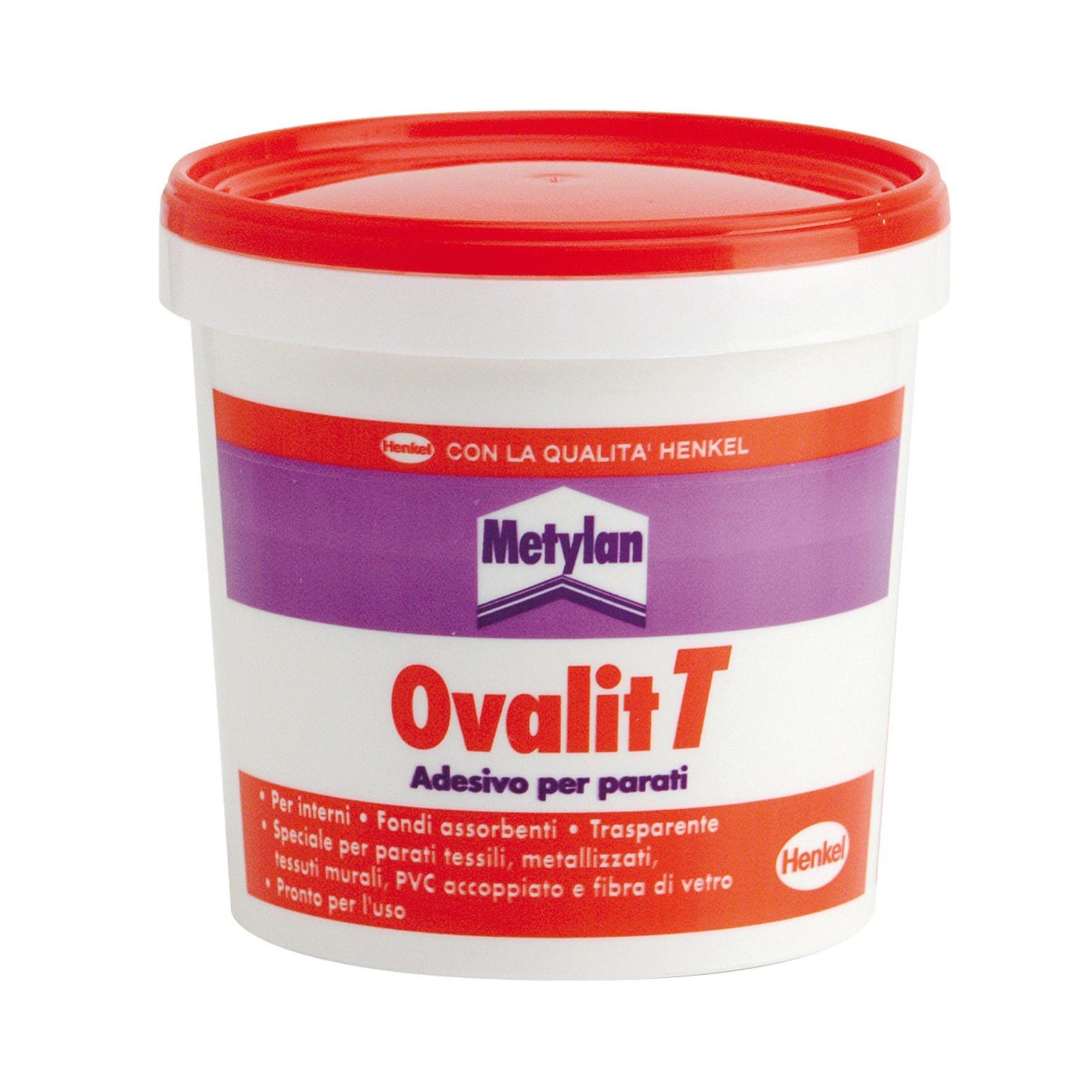 Metylan Ovalit TM Colla Per Carta Da Parati | Pronta All'Uso Per Tessuti E Tela Di Vetro | Secchio 5kg - Foto 3