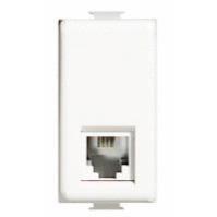 LEGRAND - 78730 Telephone socket Mosaic - RJ11 - 4 contacts - 1 module - white