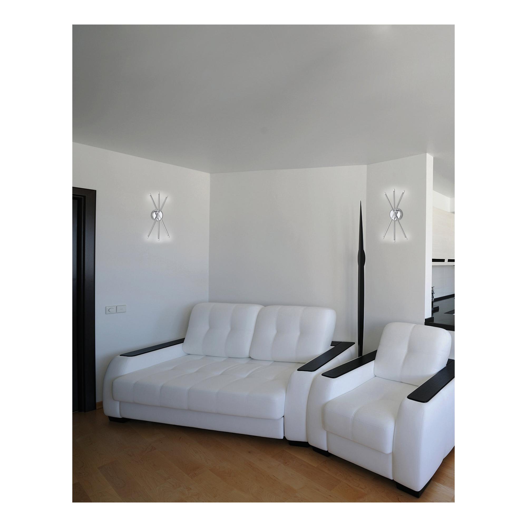 Applique moderno Dual cromo, in ferro, x 40 cm, 6 luci Leroy Merlin