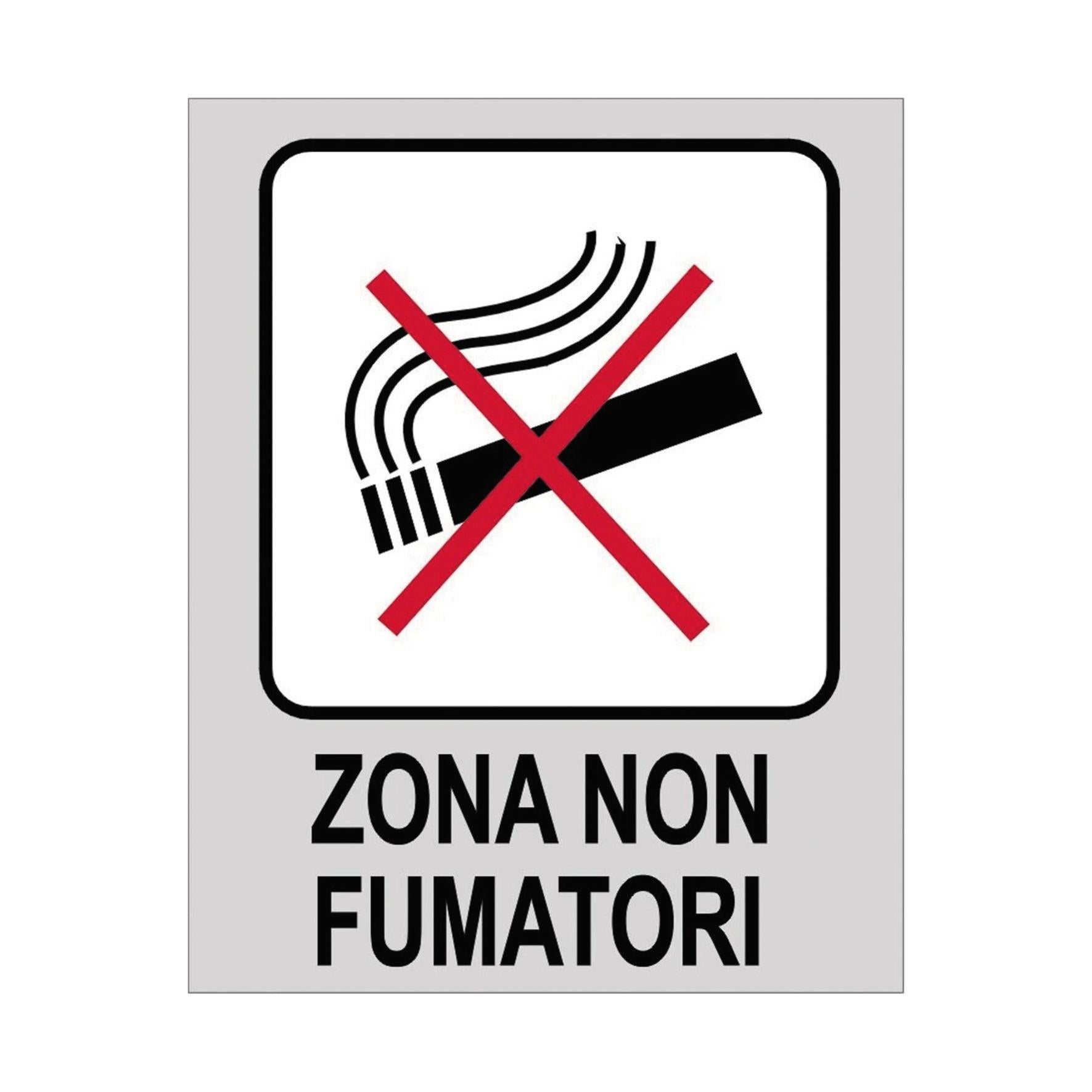 CARTELLO SEGNALETICA VIETATO fumare in alluminio 200x300 mm EUR 4,62