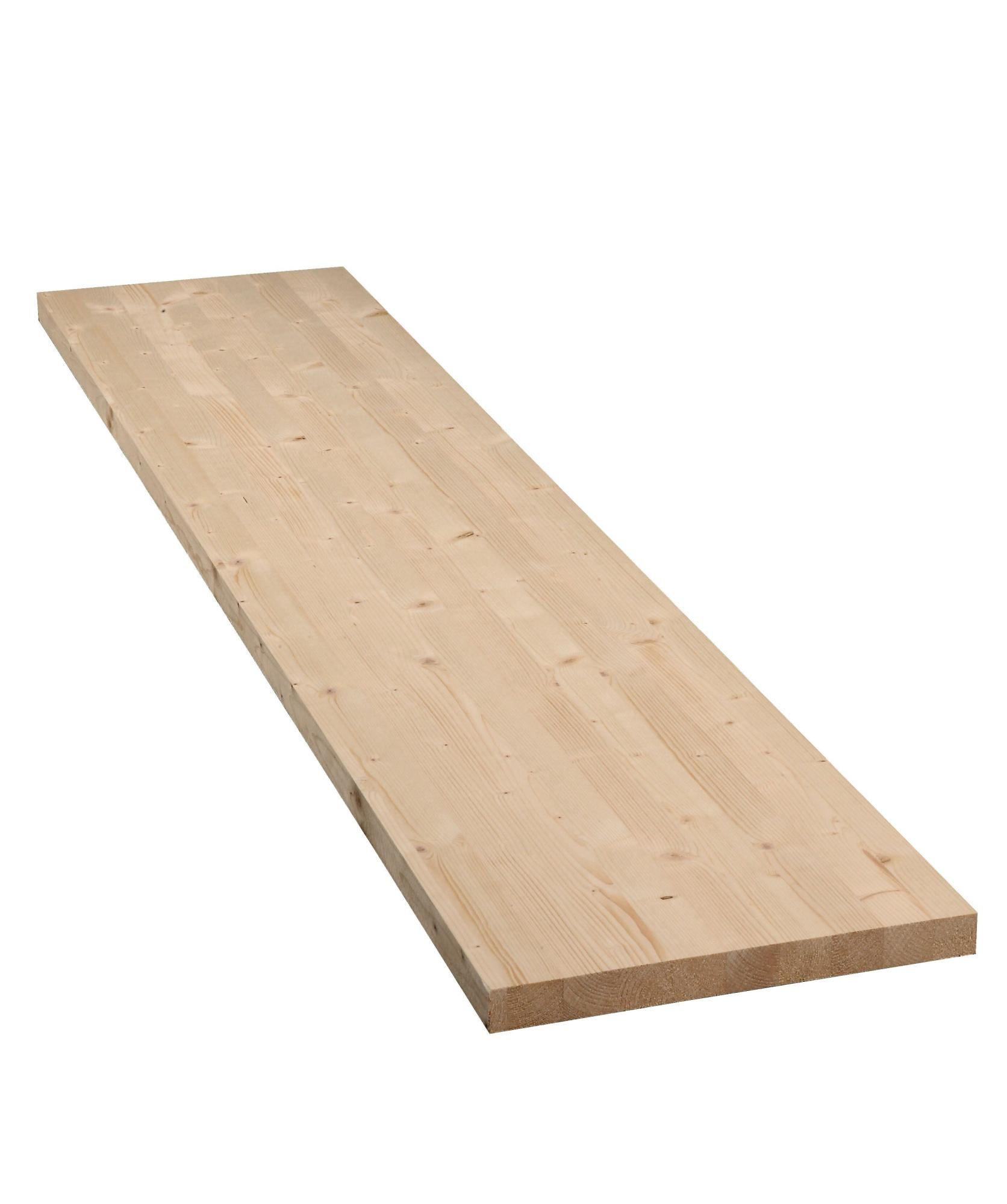 Pannello Lamellare In Abete Massiccio Monostrato, 40 Mm Di Spessore, 40x80 Cm, Umidità 8±2%, Per Mobili, Rivestimenti E Falegnameria