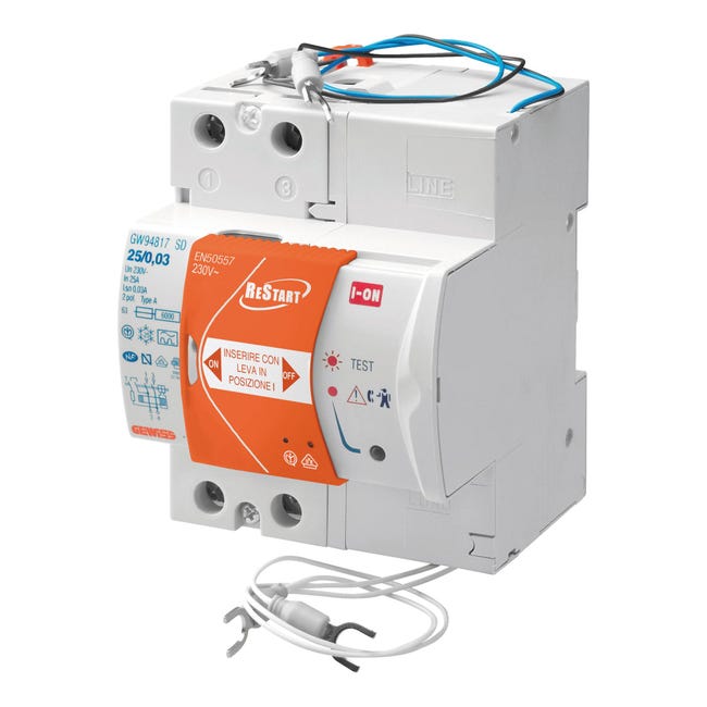 RCCB Automatico DEWIN Salvavita Automatico 40A 30mA - Interruttore Differenziale Con Riarmo Automatico E Display LED Dewin 40a 30ma