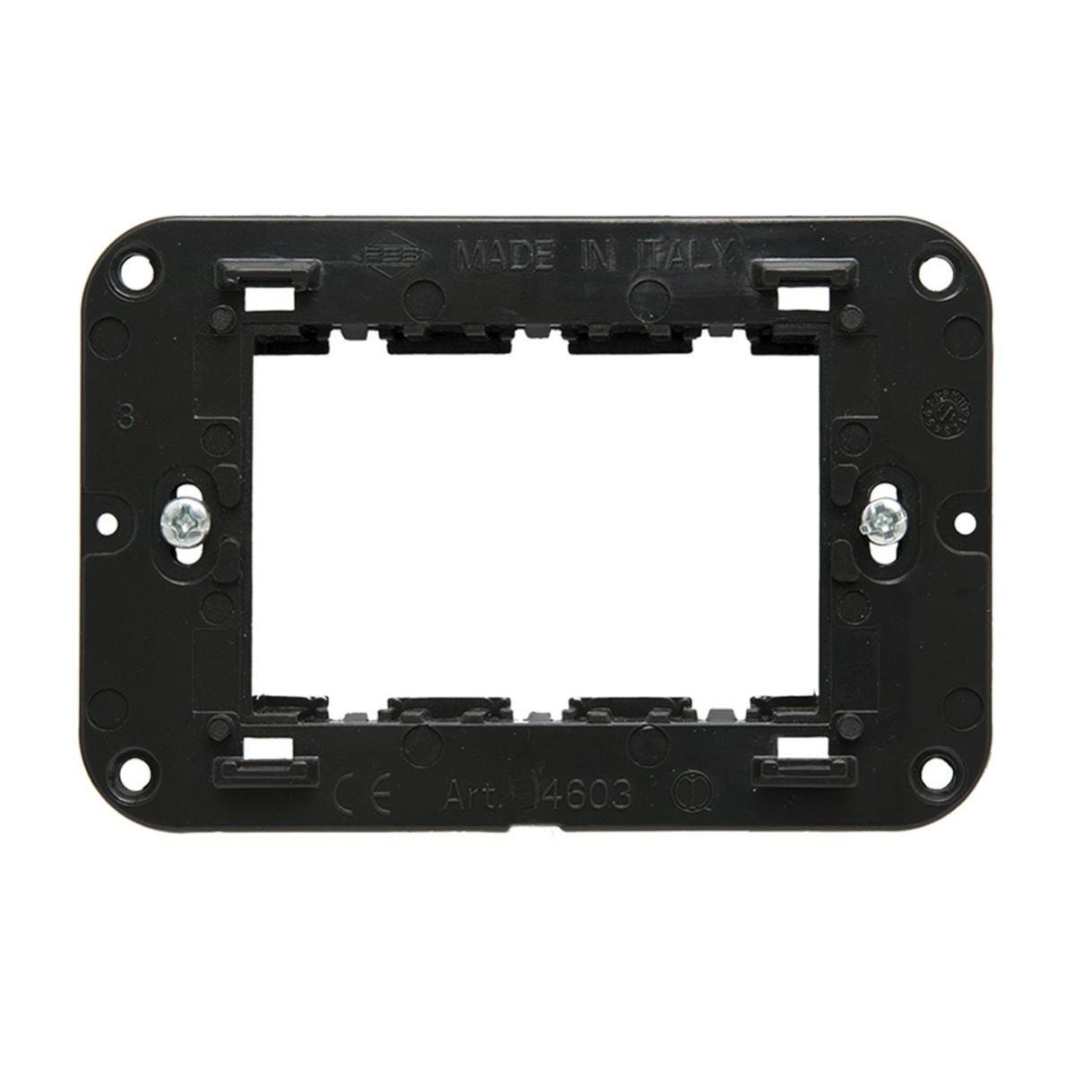 Gunsan Moderna Telaio per 1 presa di corrente per interruttore dimmer nero Gunsan Moderna Telaio per 1 presa di corrente per interruttore dimmer nero
