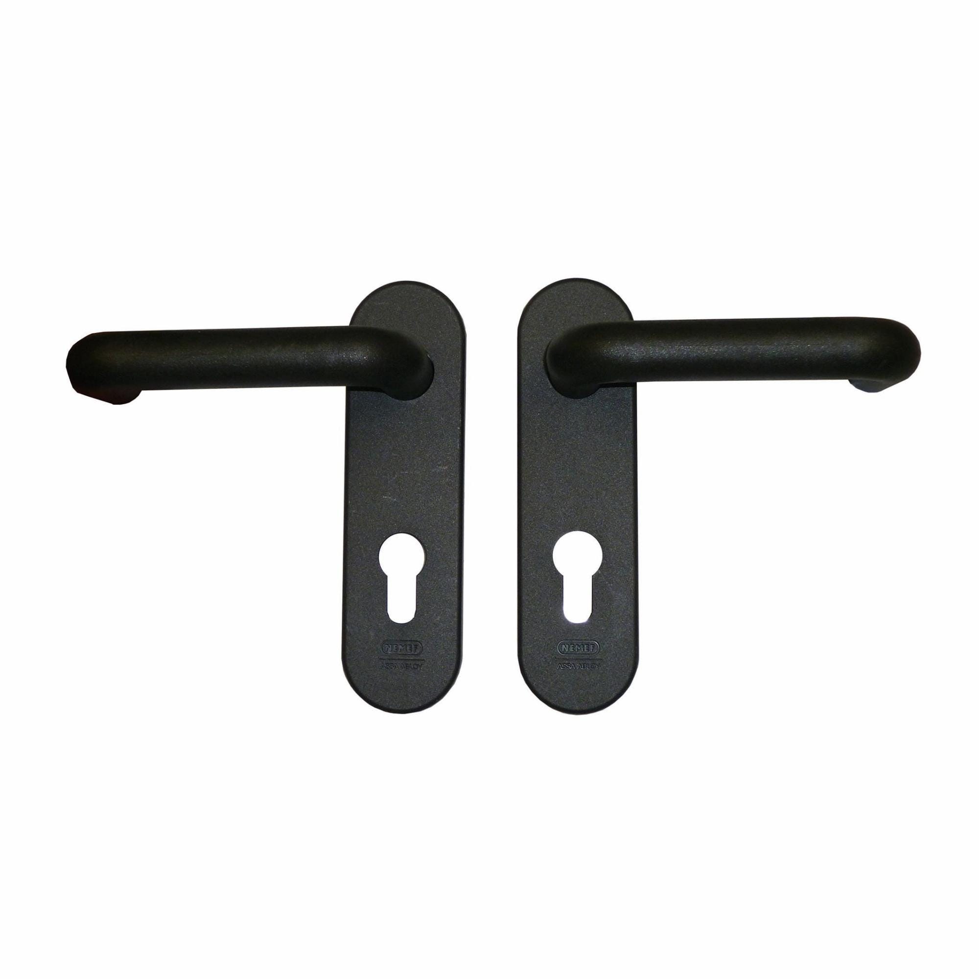 Amig - Set Di Maniglia Con Placca In Polipropilene Per Porte, 245 X 45 Amig - Set Di Maniglia Con Placca In Polipropilene Per Porte, 245 X 45