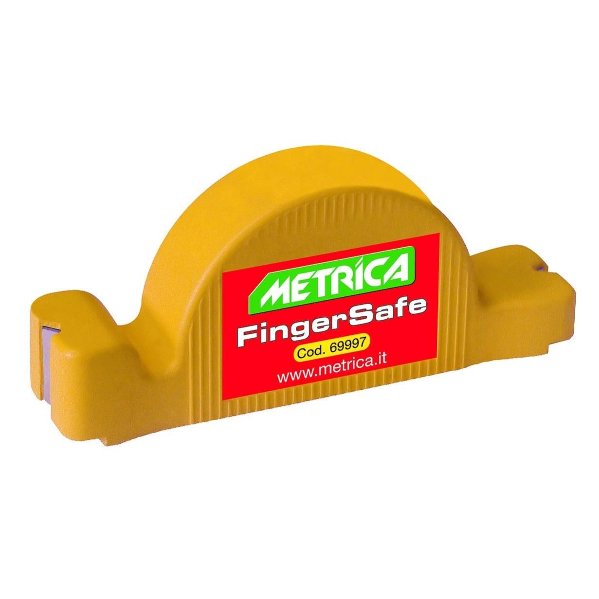 Magnete METRICA battichiodo Finger Safe in abs giallo