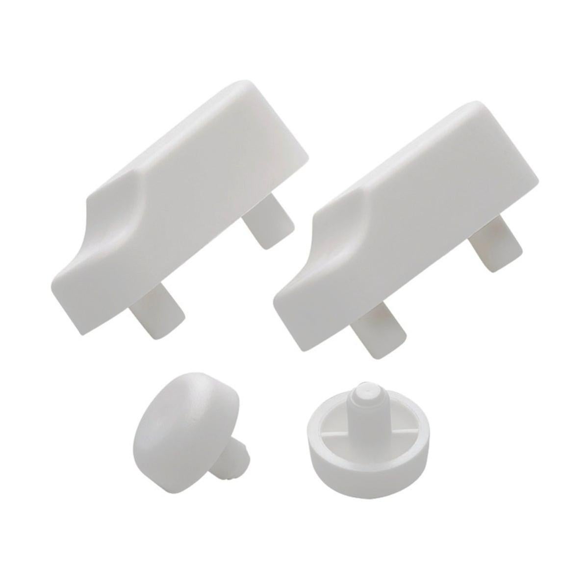 Paracolpi Runde Stoßfänger Für Friges WC-Sitze – Durchmesser 18 Mm, Höhe 10 Mm, 4 Stück, Aus Weißem Kunststoff