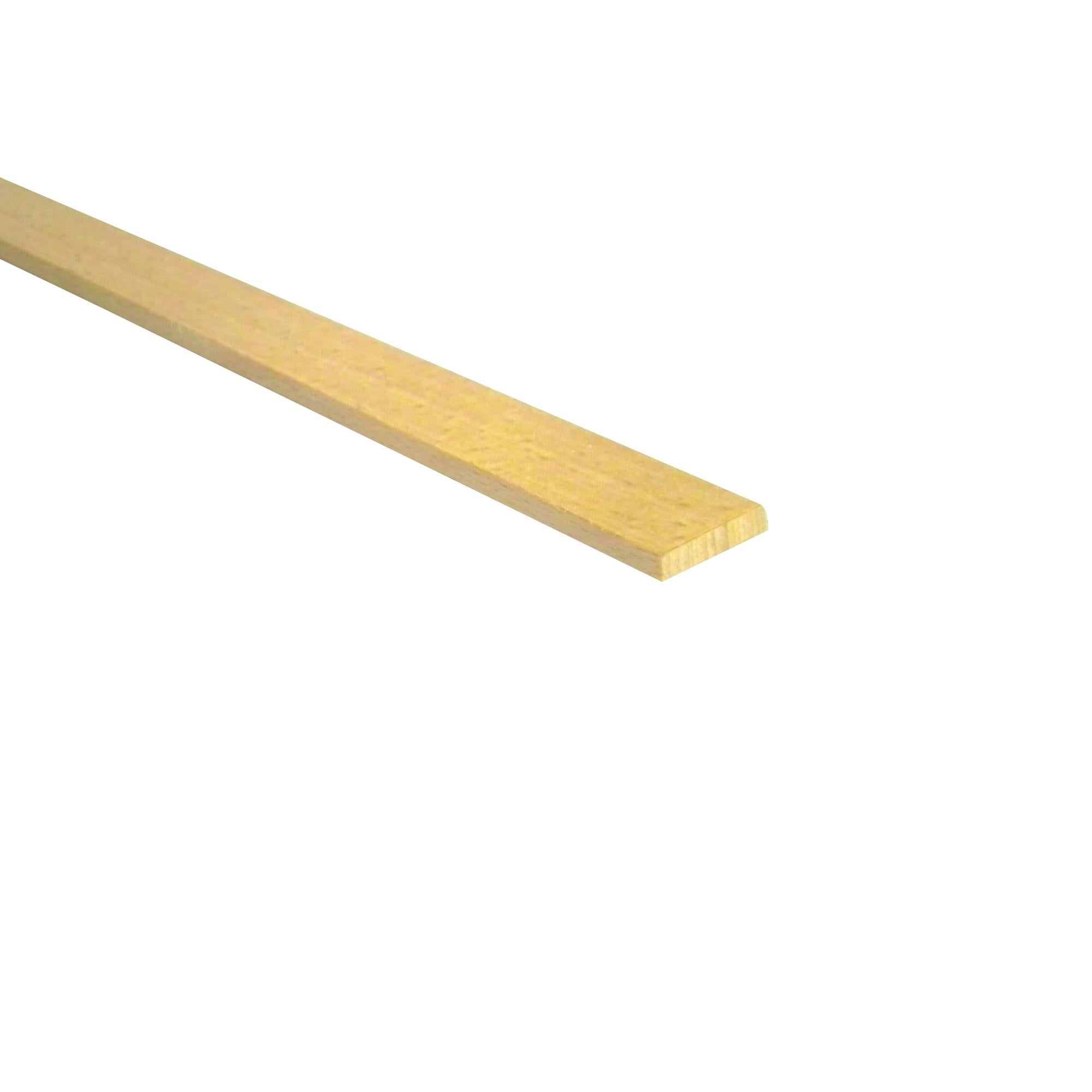 LISTELLI 100 Stück Lindenholz-Leisten 0,6x7x1000 Mm Für Modellbau Und Furnierarbeiten