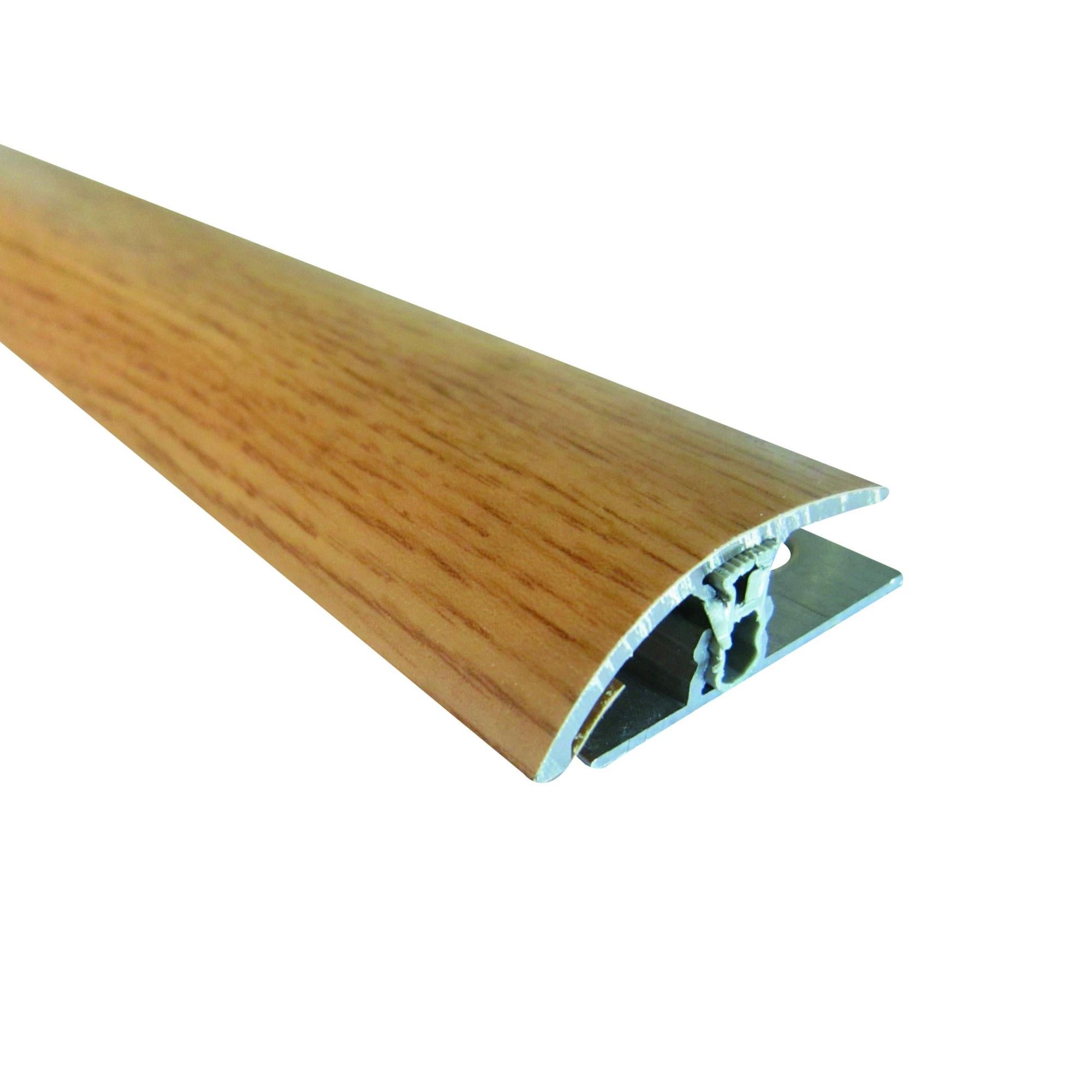 Profilo Di Transizione Pavimento In PVC Autoadesivo – Copri Dislivello 5 Mm, 2 M, Grigio, Per Parquet E Piastrelle