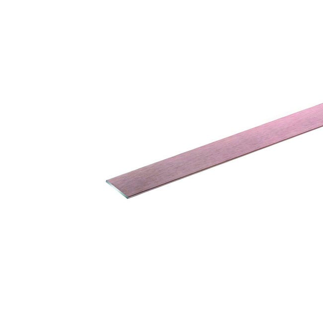 Piatto Color Rame Profilo piatto ARCANSAS in alluminio 2 m x 3 cm rame | Leroy Merlin