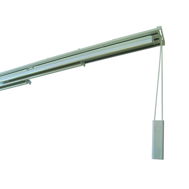 Binario a 2 guide in Alluminio per Tende a Pannello - 110 cm - Pannelli  Giapponesi - Fissaggio a soffitto