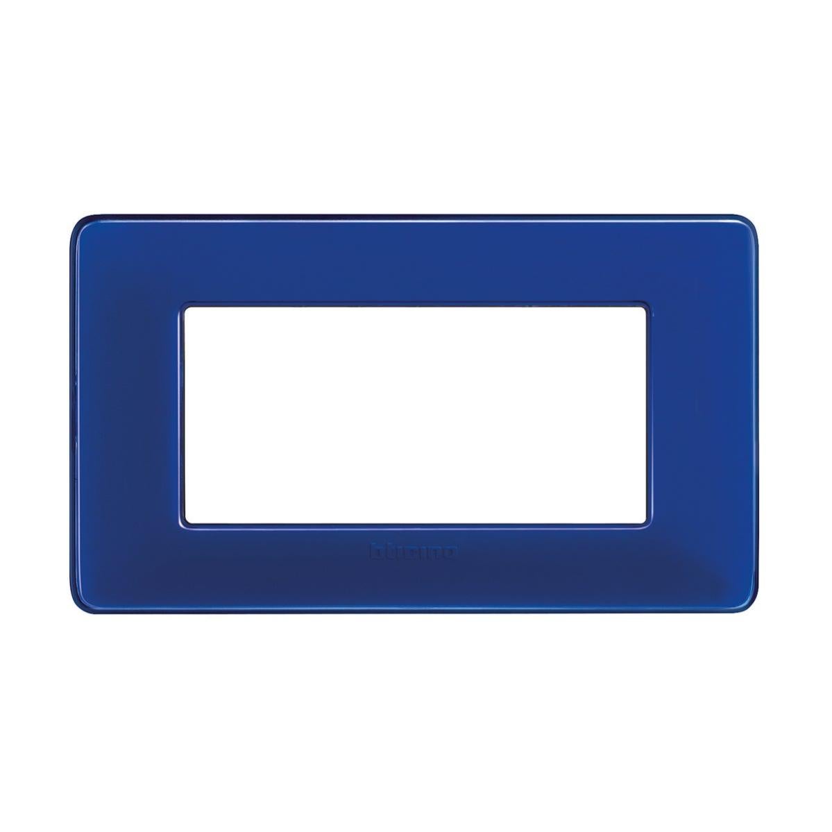 Placa+sop. MÀTIX 3 Mód. Plástico Blanco | AM503S/3BN