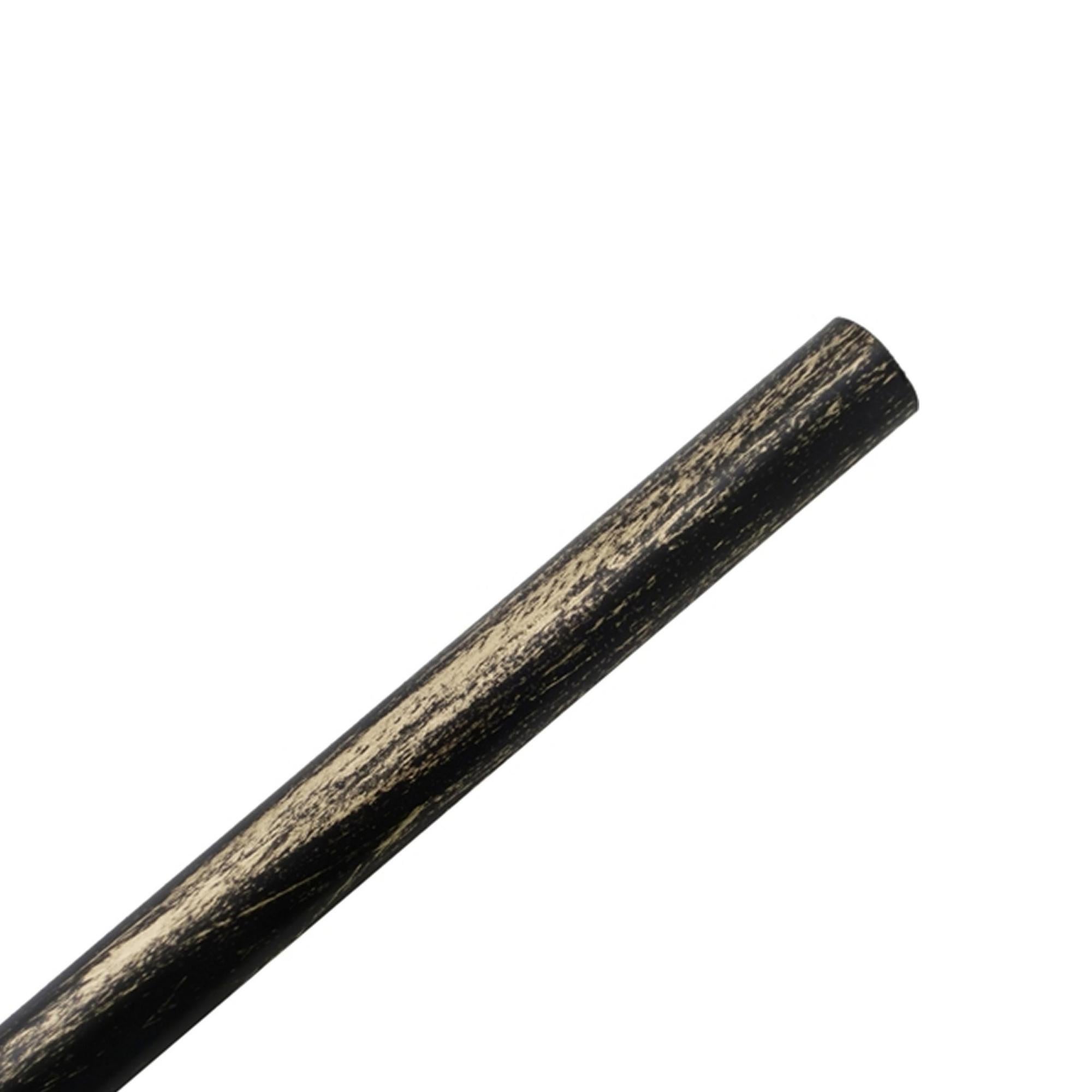 Bastone Per Tende A Due Binari 16 Mm In Metallo Dorato Anticato – Set Completo Con Staffe, Terminali E Tasselli, Lunghezza 160 Cm, Per Finestre