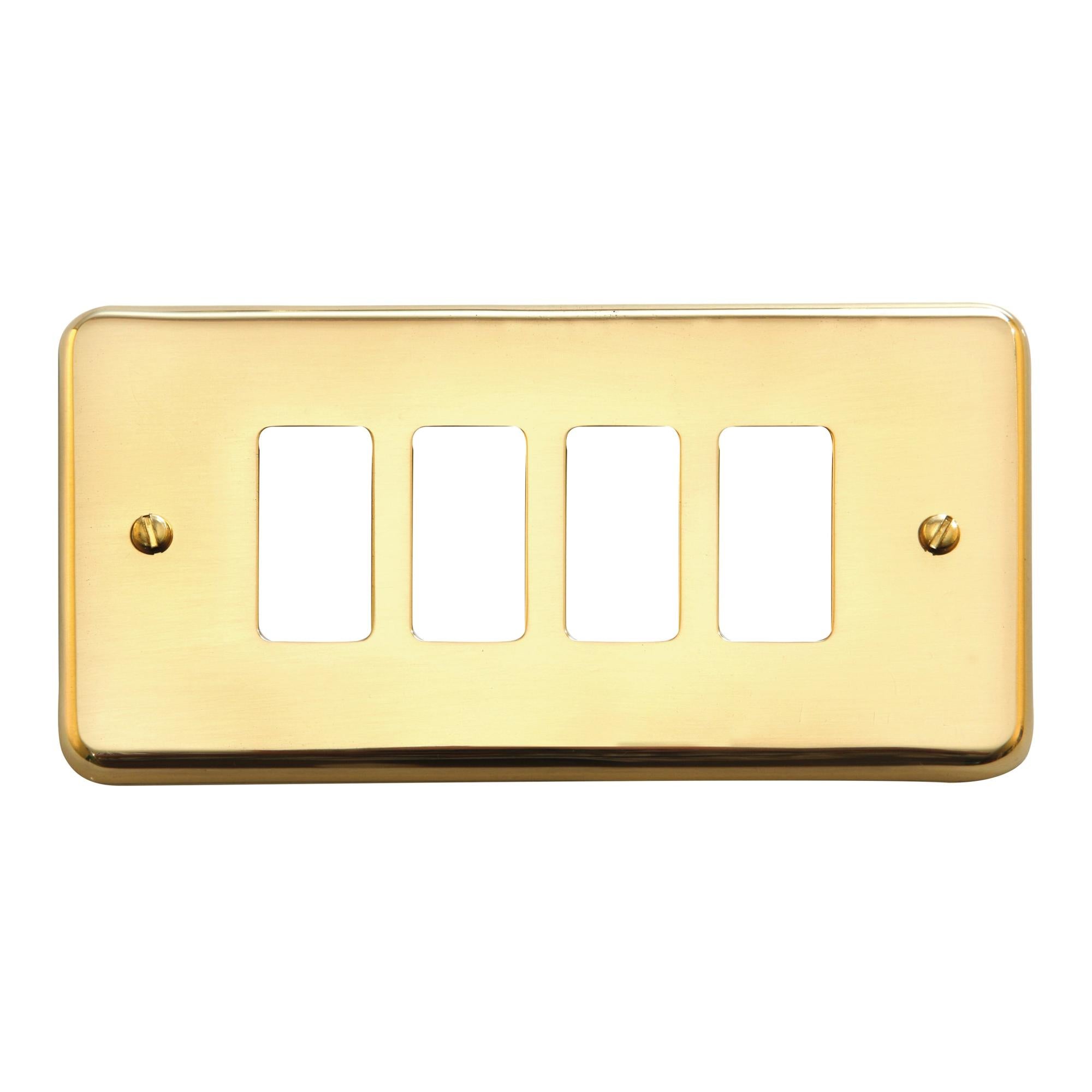 Westbrass D503-03 Piastra Di Rimodellamento Per Doccia – Ottone Lucido, Per Valvole Mixet A Singola Maniglia, Larghezza 33 Cm
