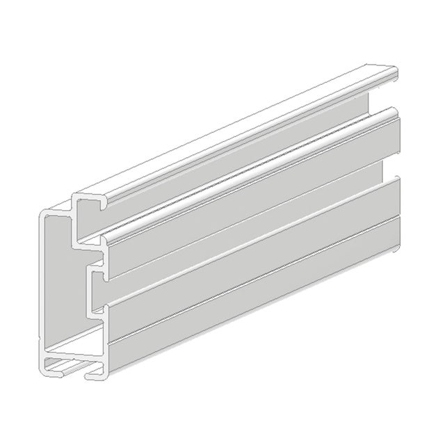 Profilo Sistema in alluminio L 2.5 m x 2.5 cm bianco