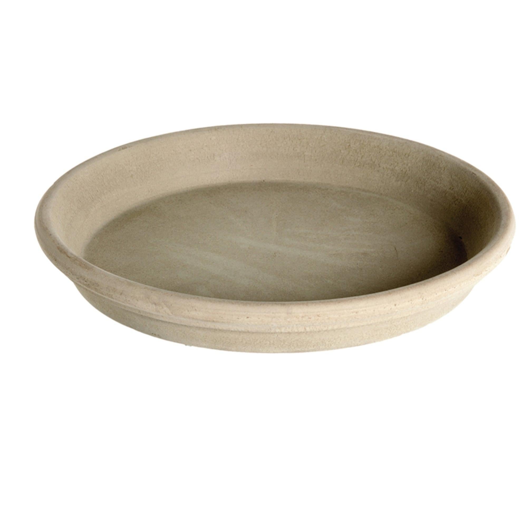 Kimmel Sottovaso Per Fiori In Plastica – 16 Cm Di Diametro, Colore Grigio