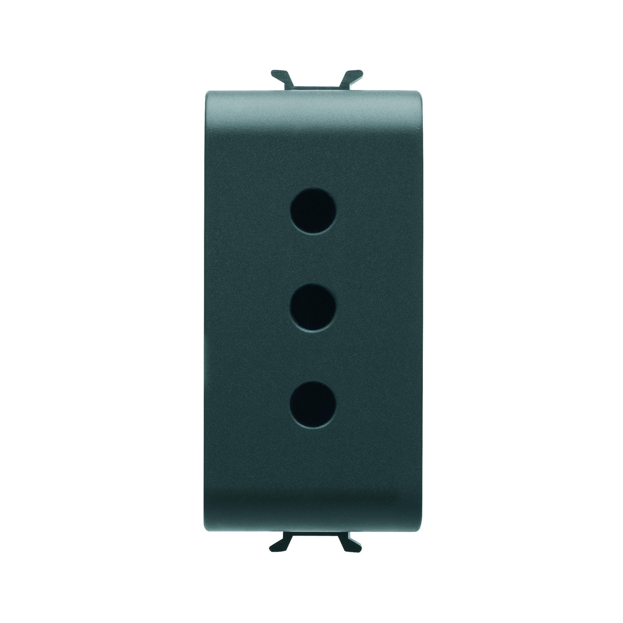 Presa di alimentazione universale Living light 4BOX 16 A, colore nero Presa di alimentazione universale Living light 4BOX 16 A, colore nero