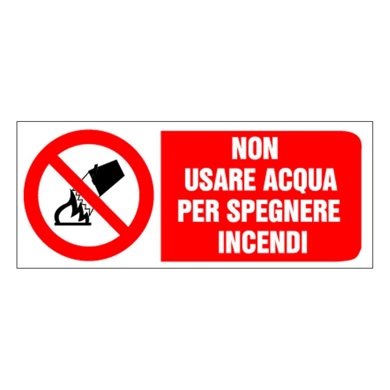 cartello-segnaletico-vietato-spegnere-con-acqua-pvc-x-14-cm-leroy-merlin