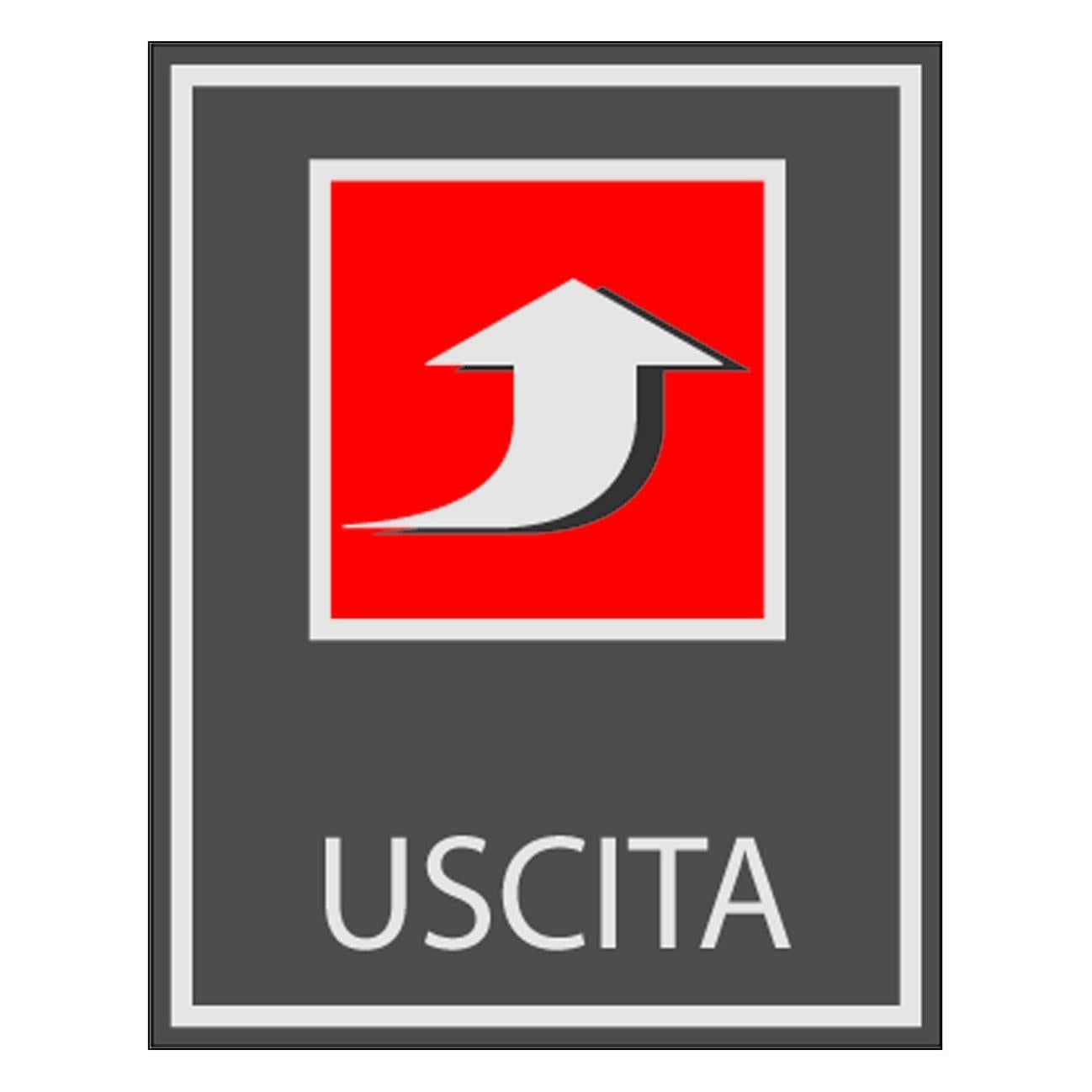 Cartello Segnaletico USCITA DI EMERGENZA DESTRA - PVC 20x30 Cm - Targa Tabella Sicurezza