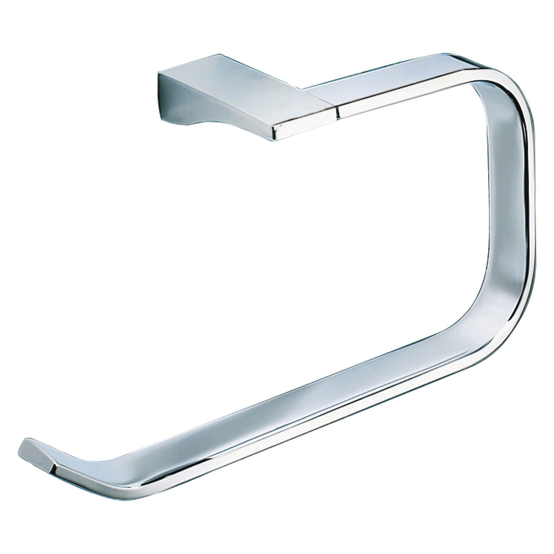 Porta Salviette Da Bagno Con Ventosa GEDY | Anello Cromato In Acciaio Inox | Portata 5 Kg | Design Moderno