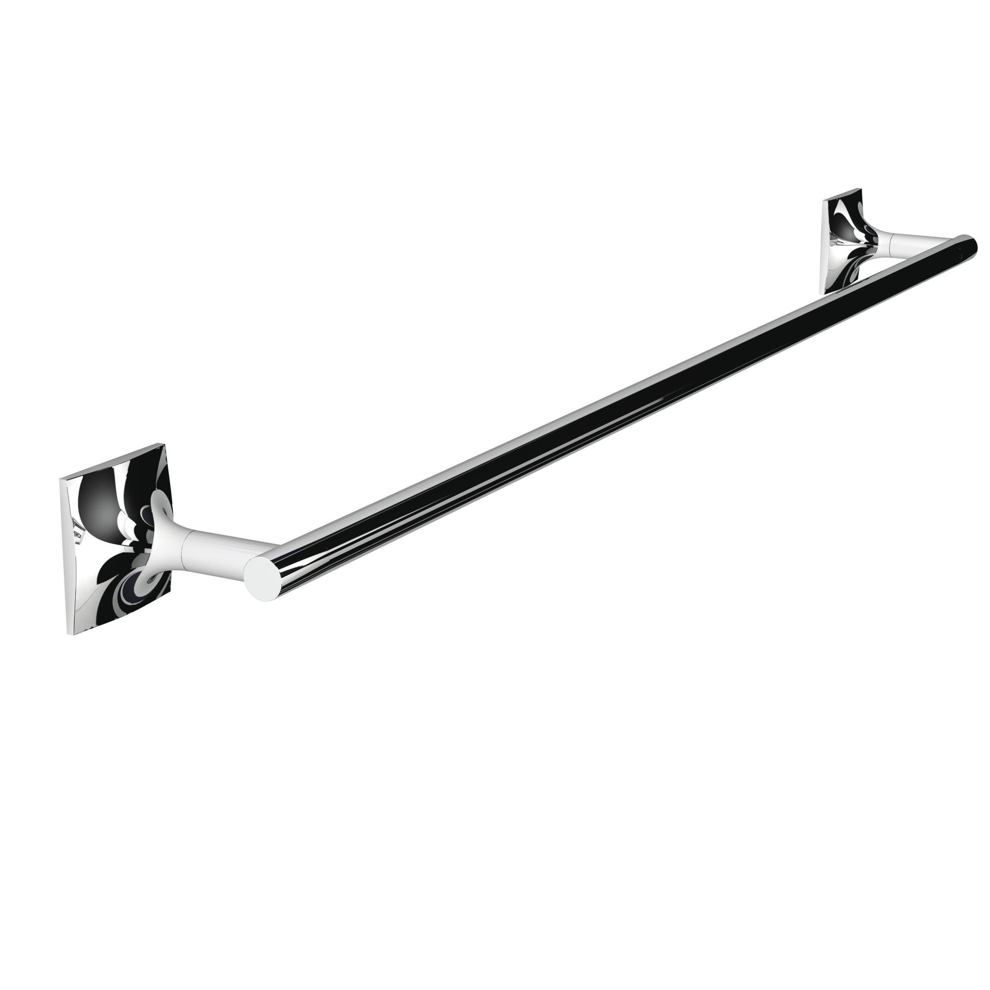 Portasciugamani Da Parete In Acciaio Inox Cromato - Anello Per Bagno Moderno E Antiruggine - Base Quadrata - Foto 4