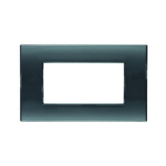 Interruptor Bipolar 10A Para Persianas Bticino Living Light - Pack 4 Unidades, Color Negro